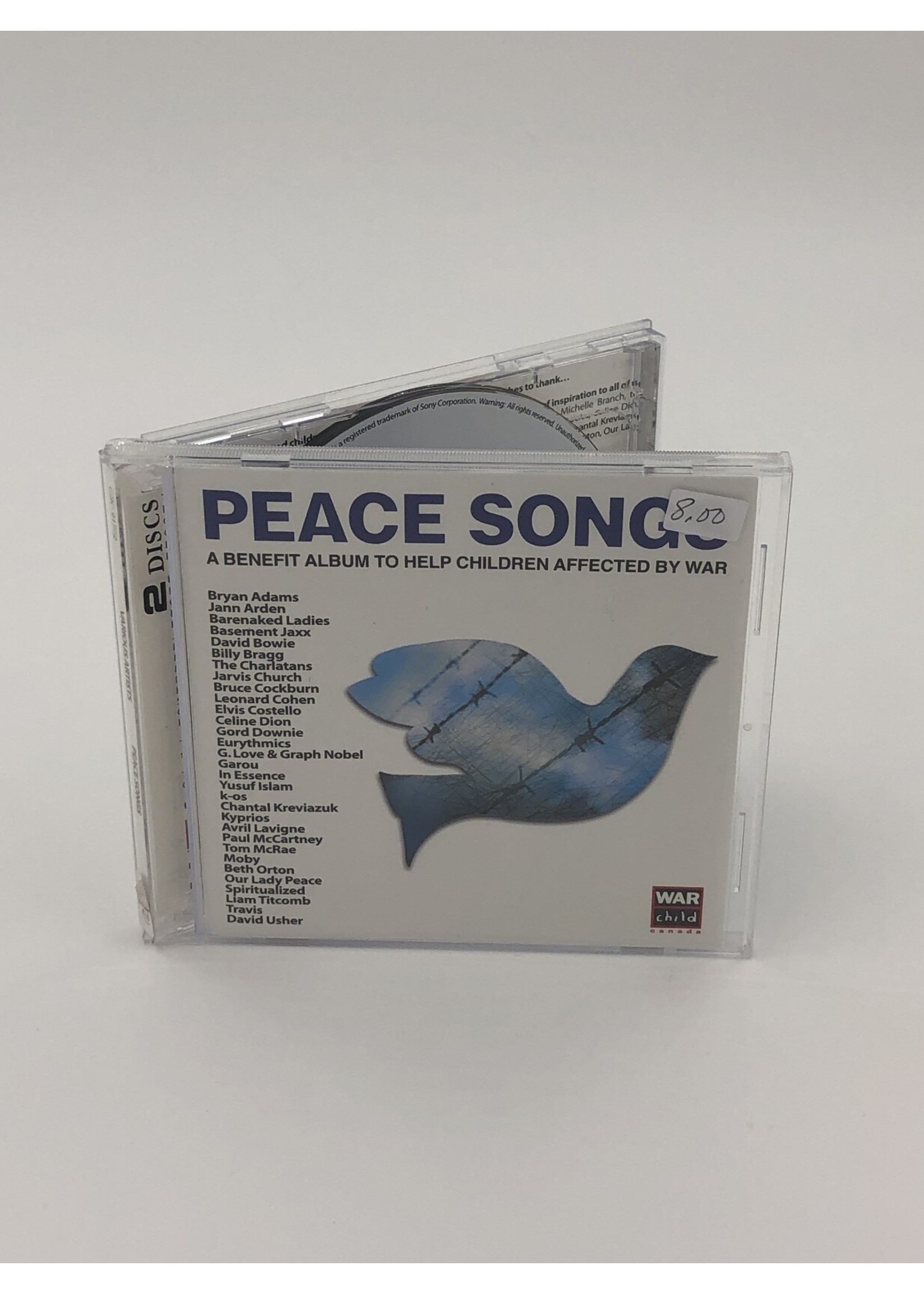 CD Peace Songs Various Artists War Benefit Album 2 CD