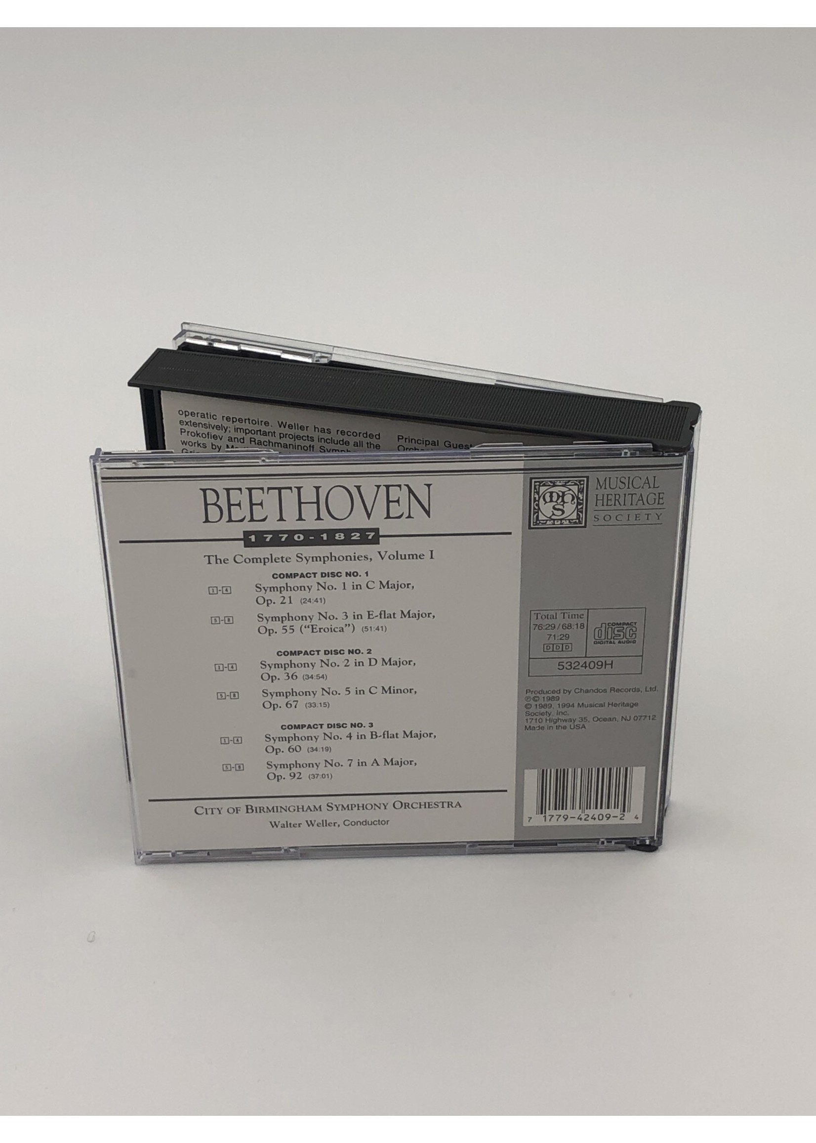 CD Beethoven The Complete Symponies Vol 1 3 Cd