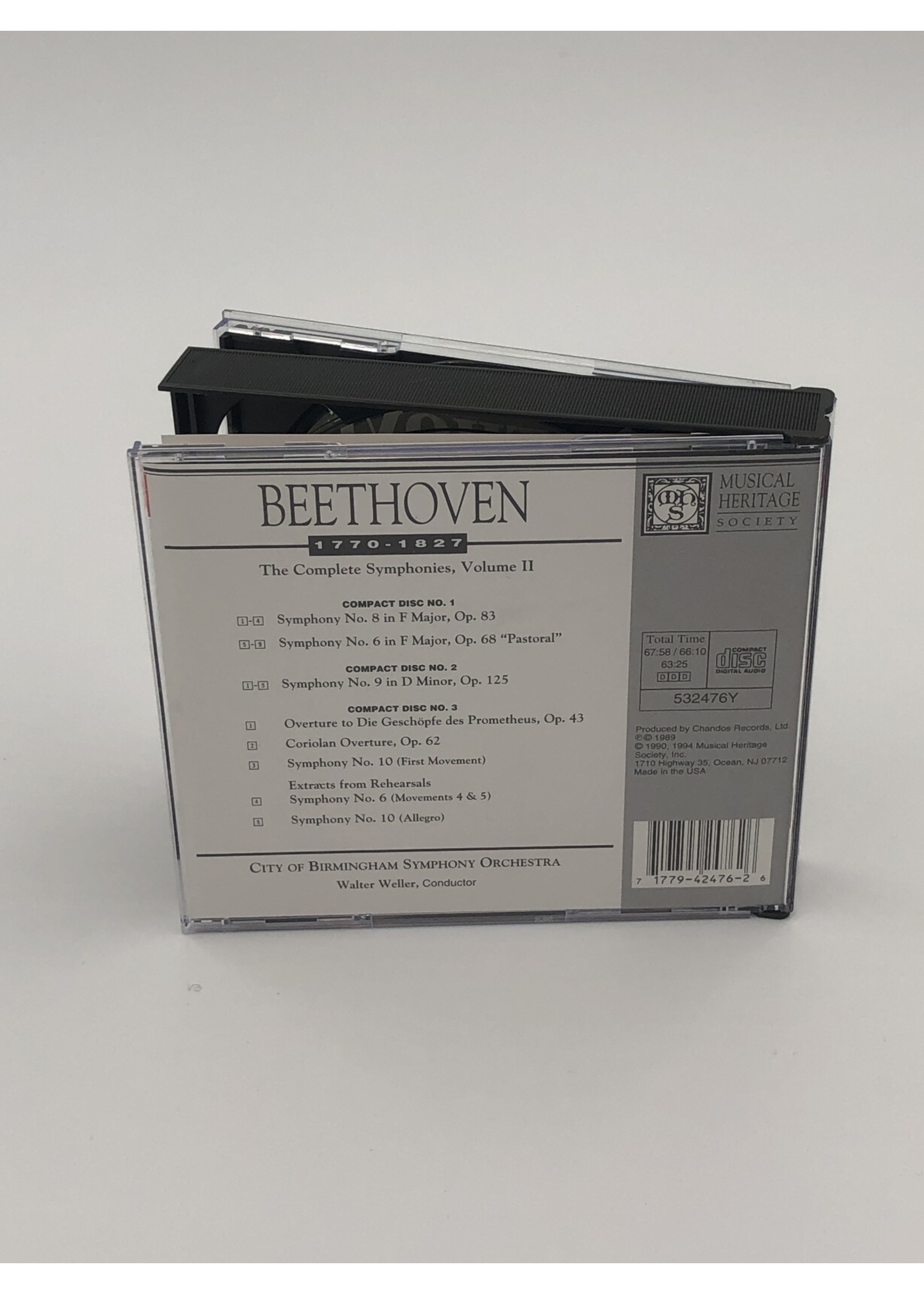 CD Beethoven The Complete Symphonies Volume 2 3 Cd