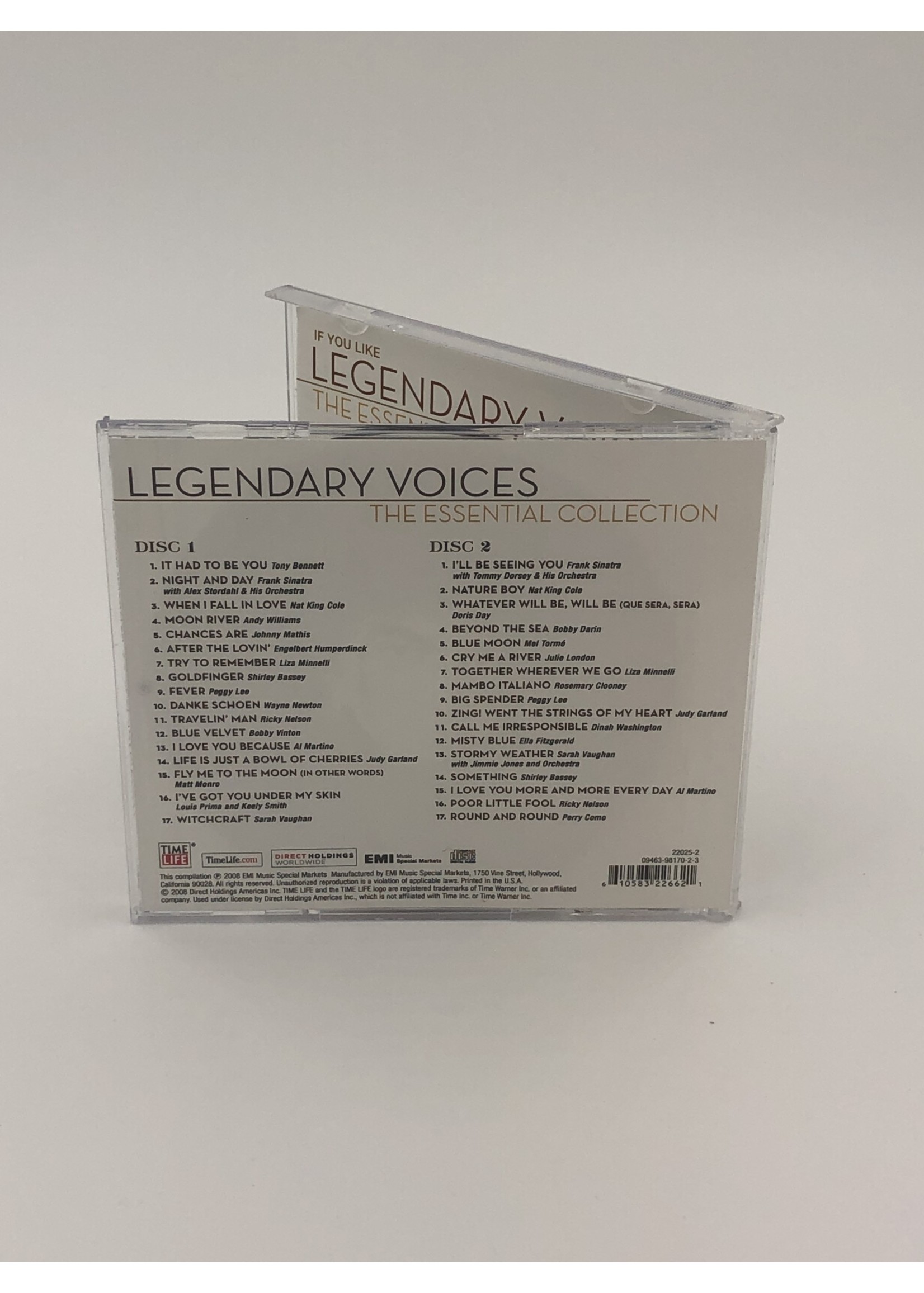 CD Legendary Voices The Essential Collection Time Life 2 Cd