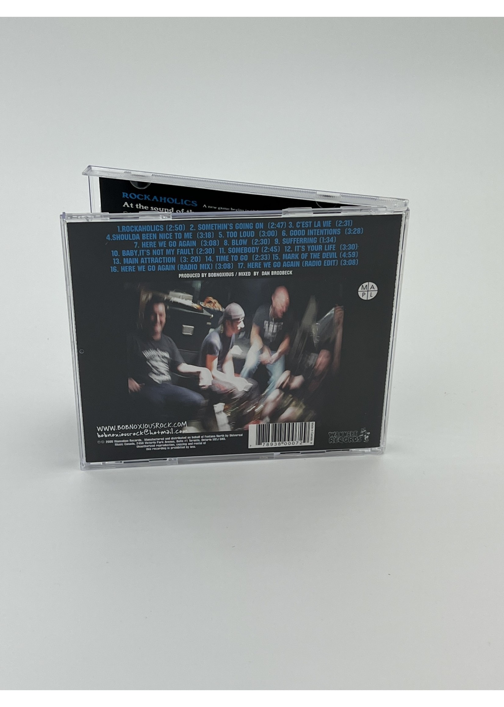 CD Bobnoxious Rockaholics The Fun Drinking Game CD