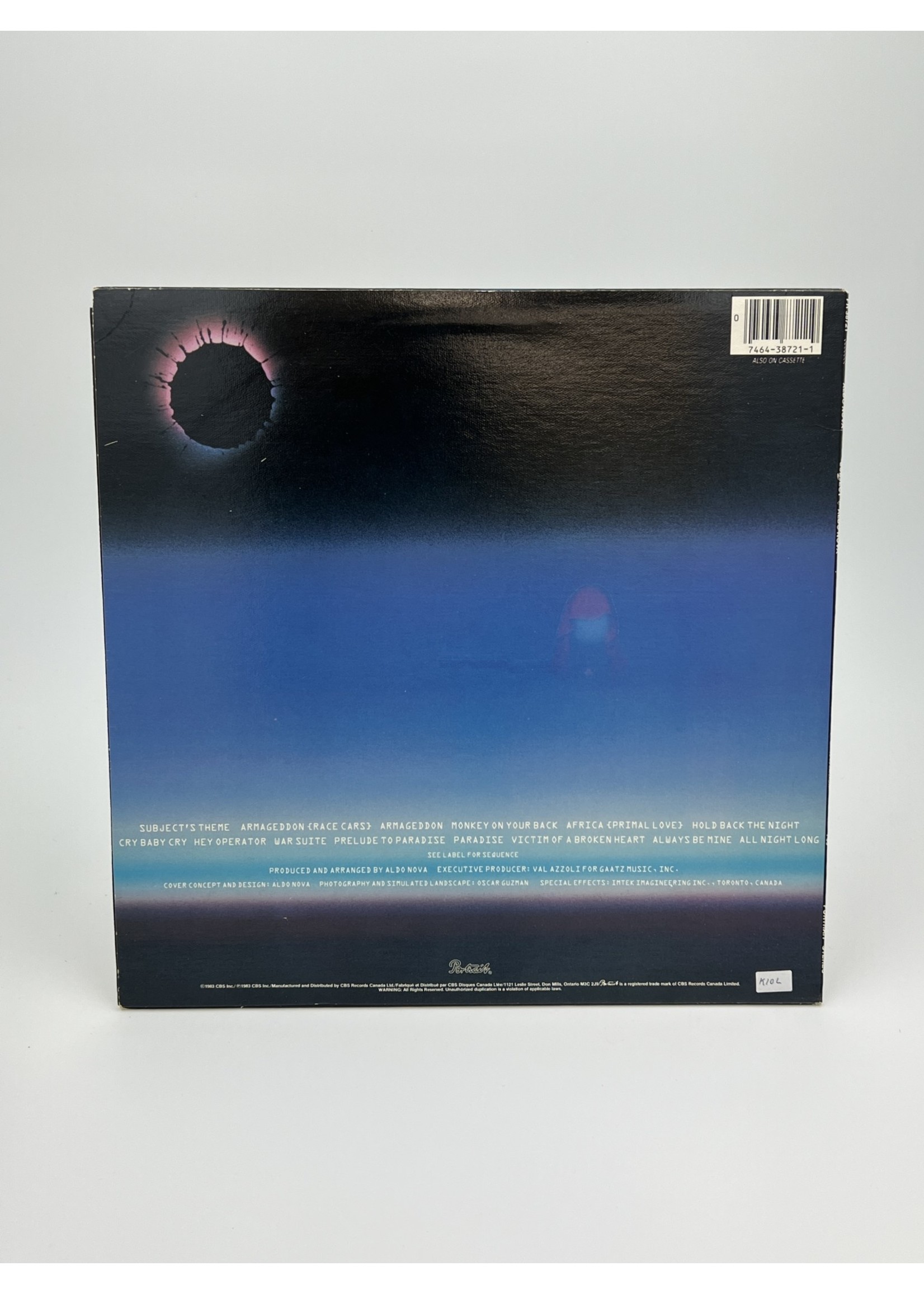 LP Aldo Nova Subject LP Record