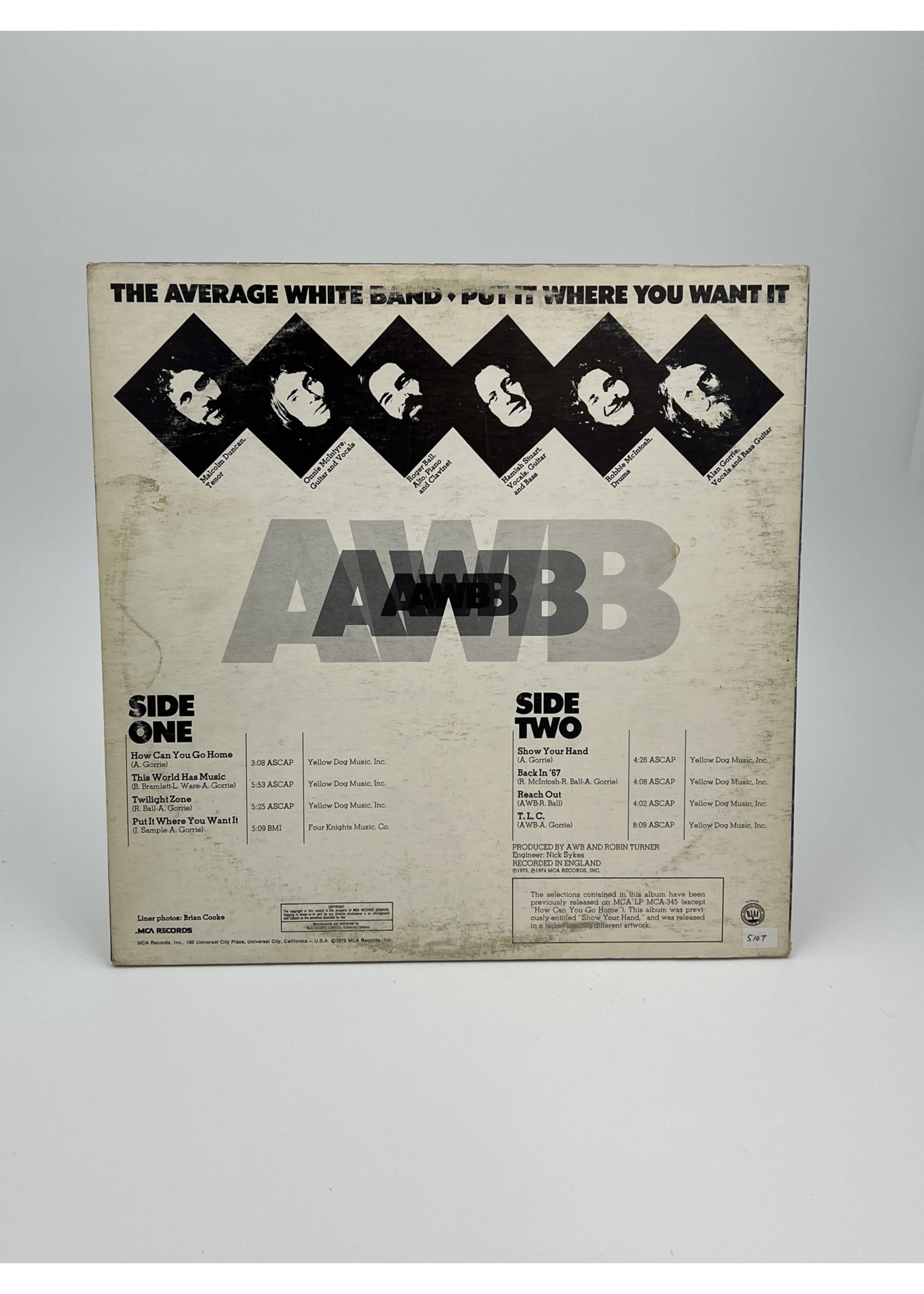 LP The Average White Band Put it Where You Want It LP Record