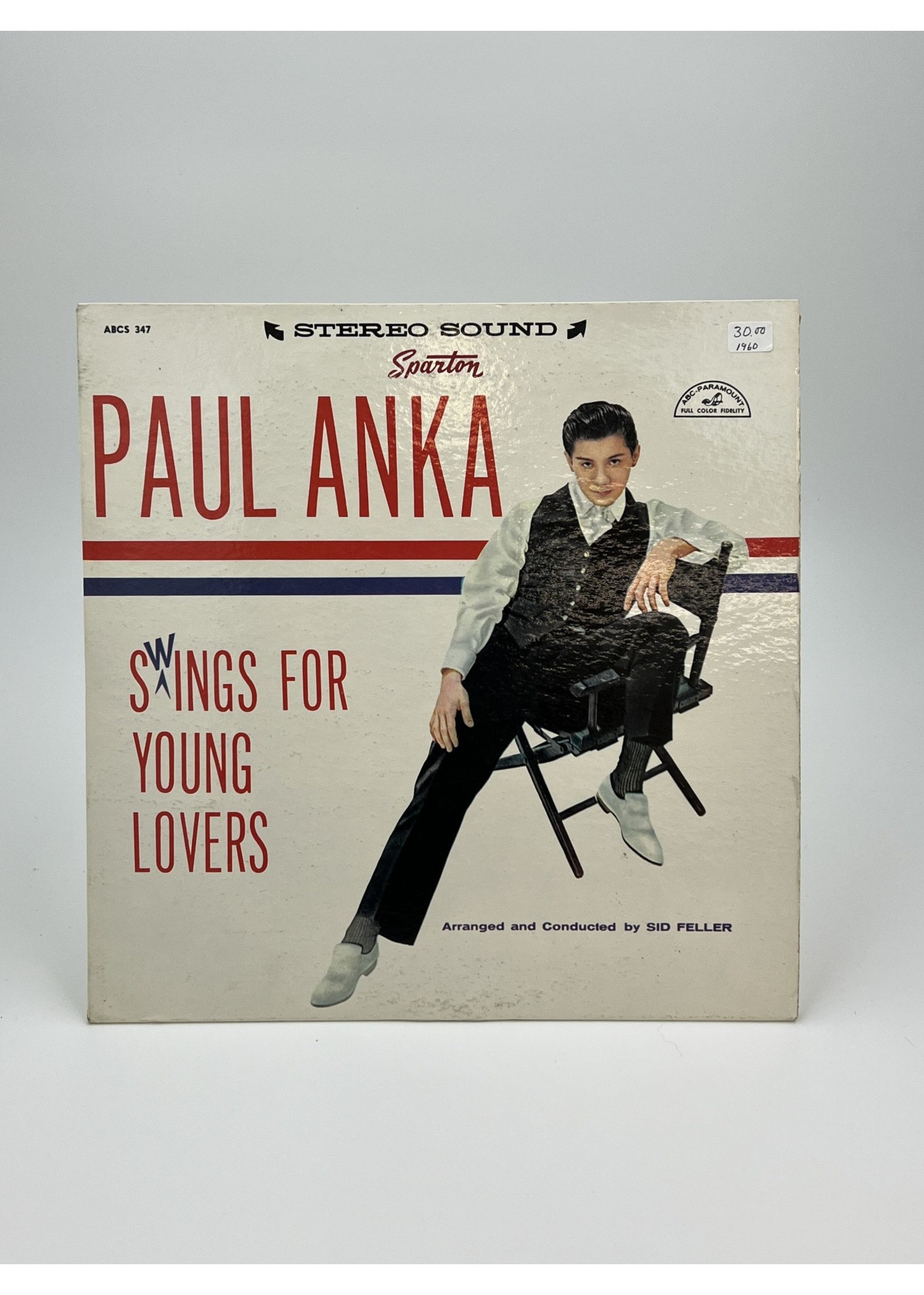 LP Paul Anka Swings for Young Lovers LP Record