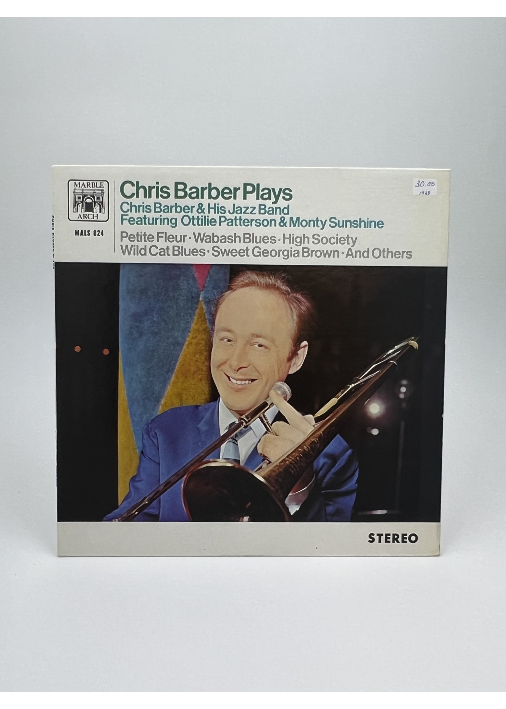 LP Chris Barber Plays featuring Ottilie Patterson and Monty Sunshine LP Record