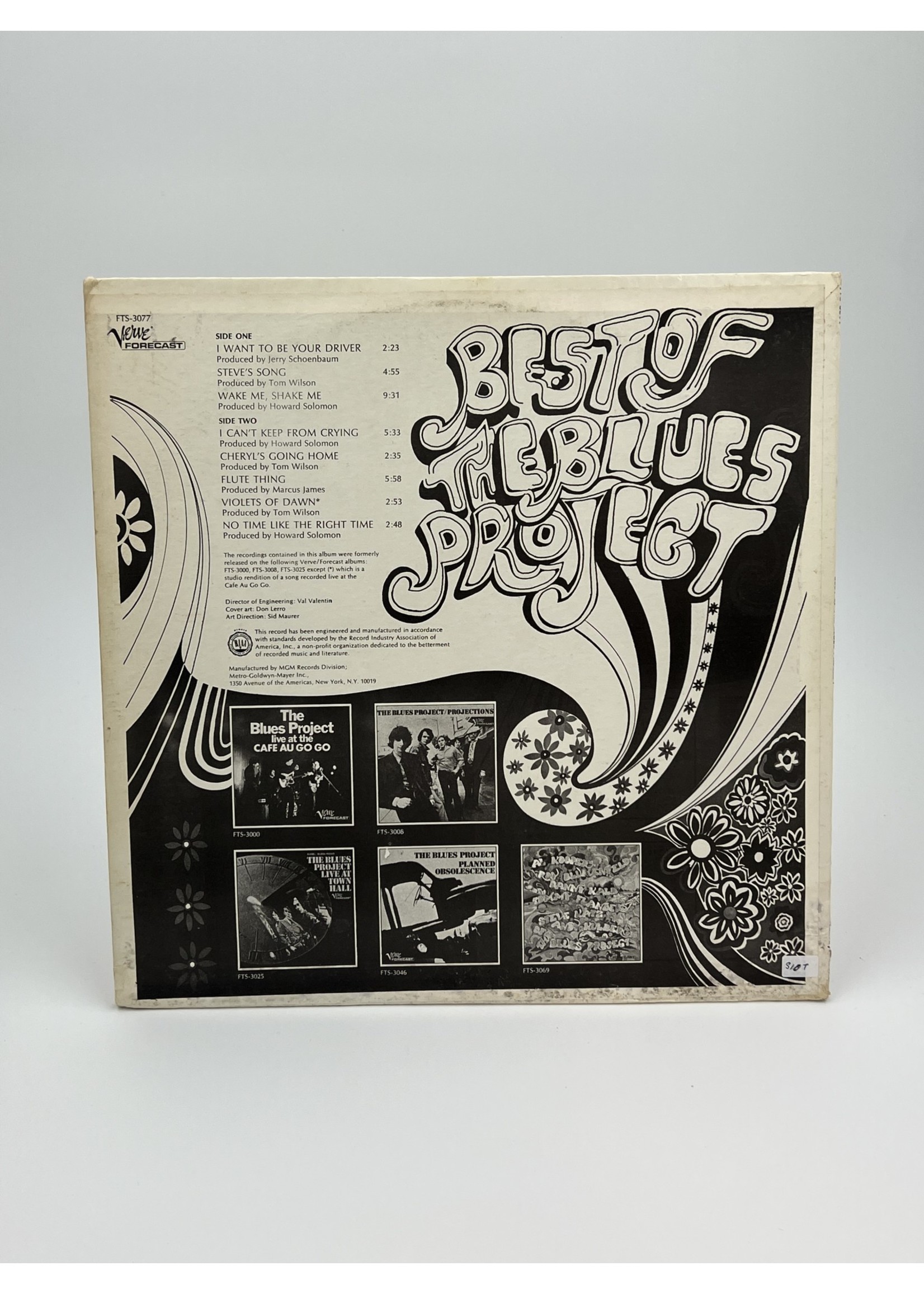 LP Best of The Blues Project LP Record