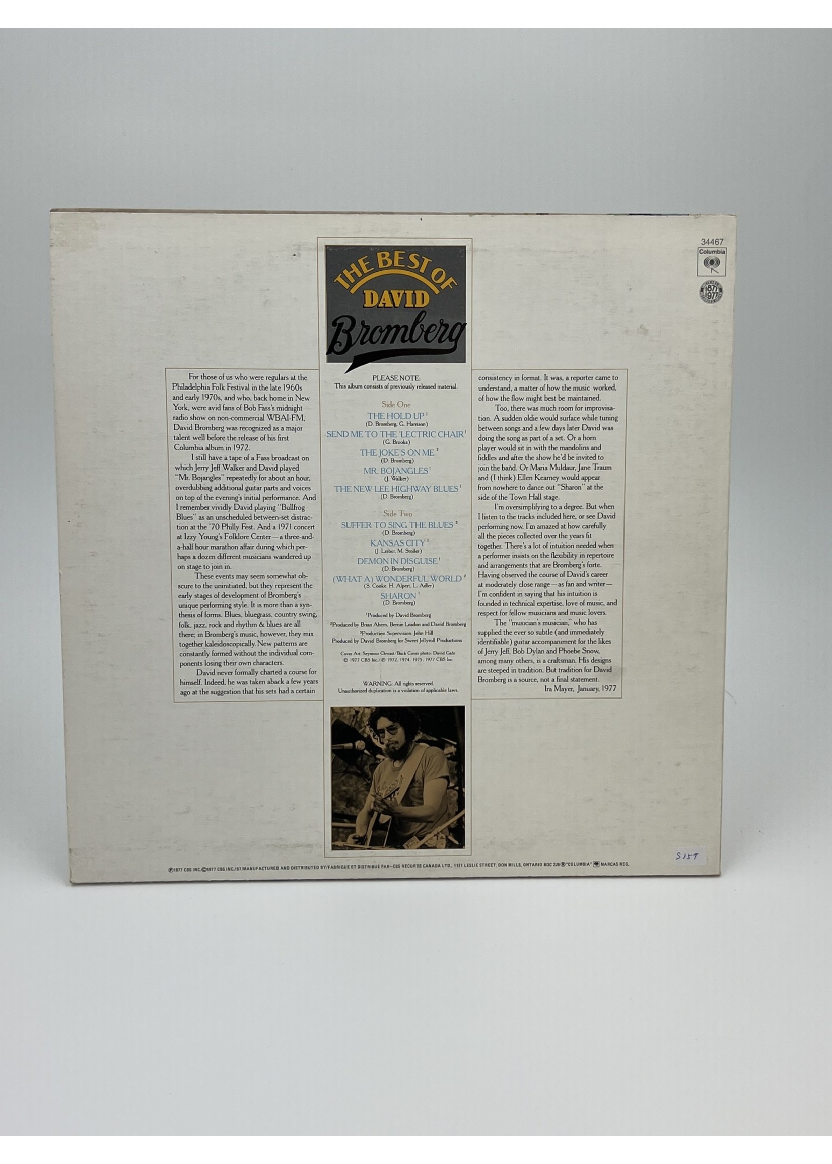 LP The Best of David Bromberg LP Record