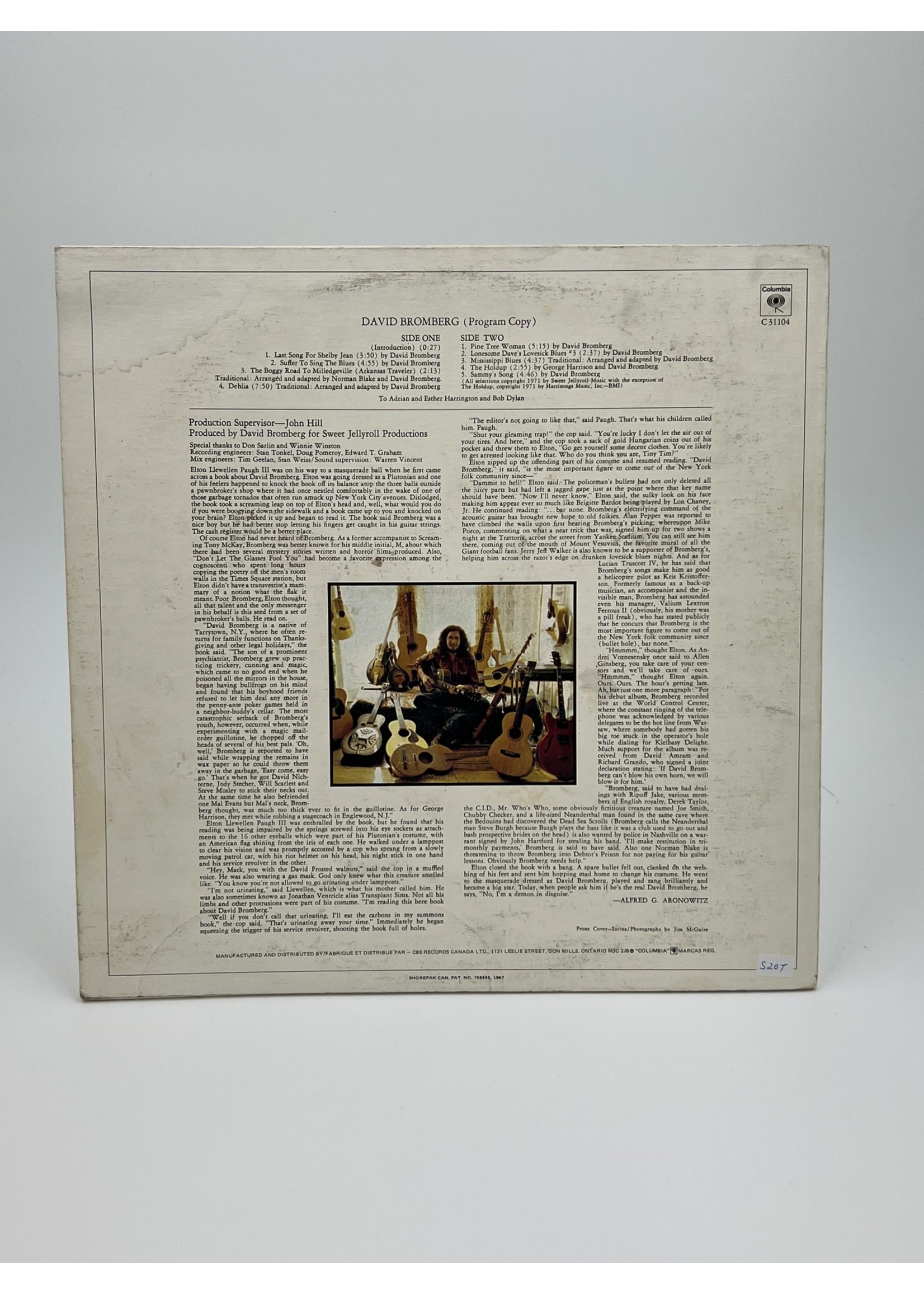 LP David Bromberg LP Record