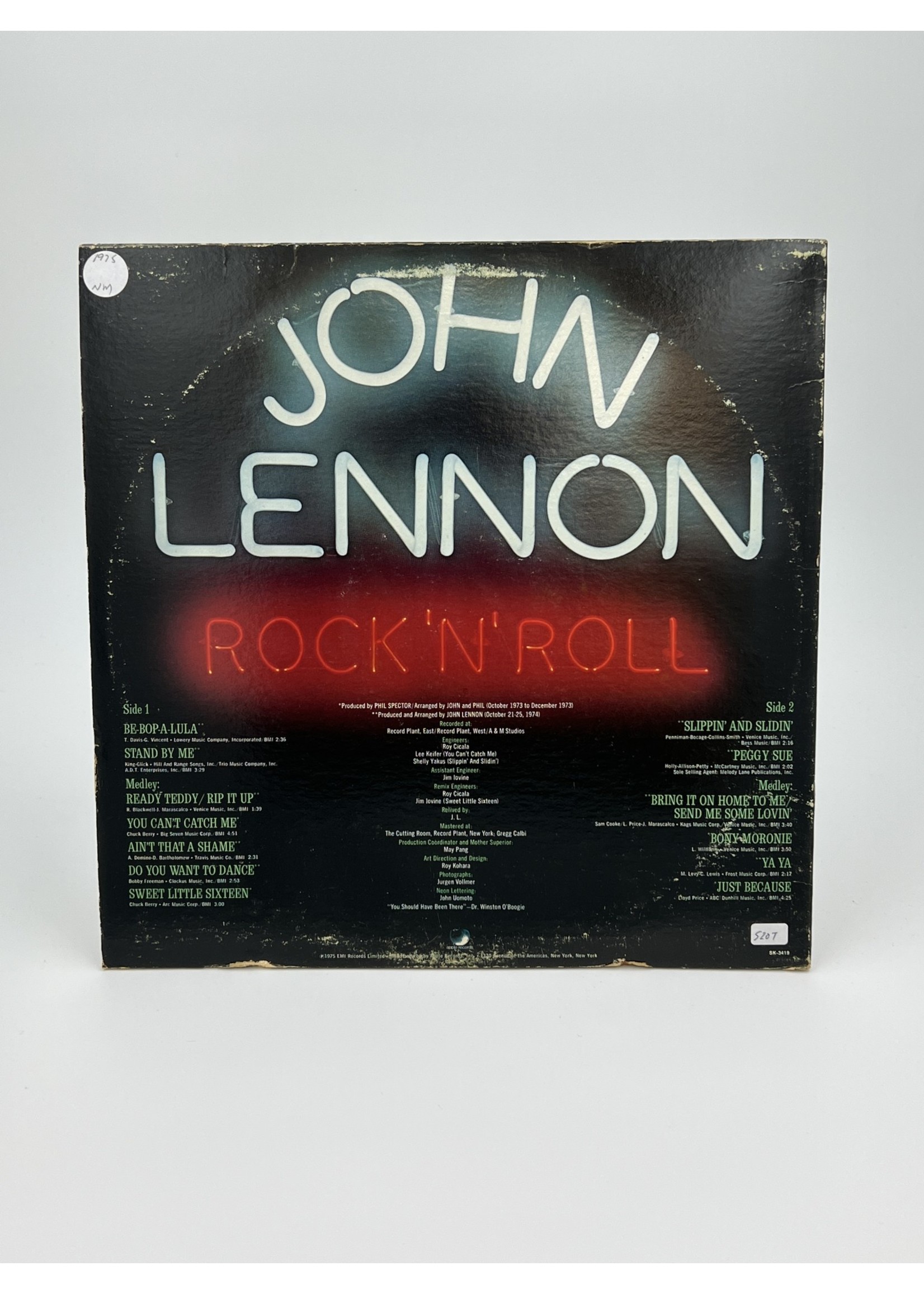 LP John Lennon Rock N Roll LP Record