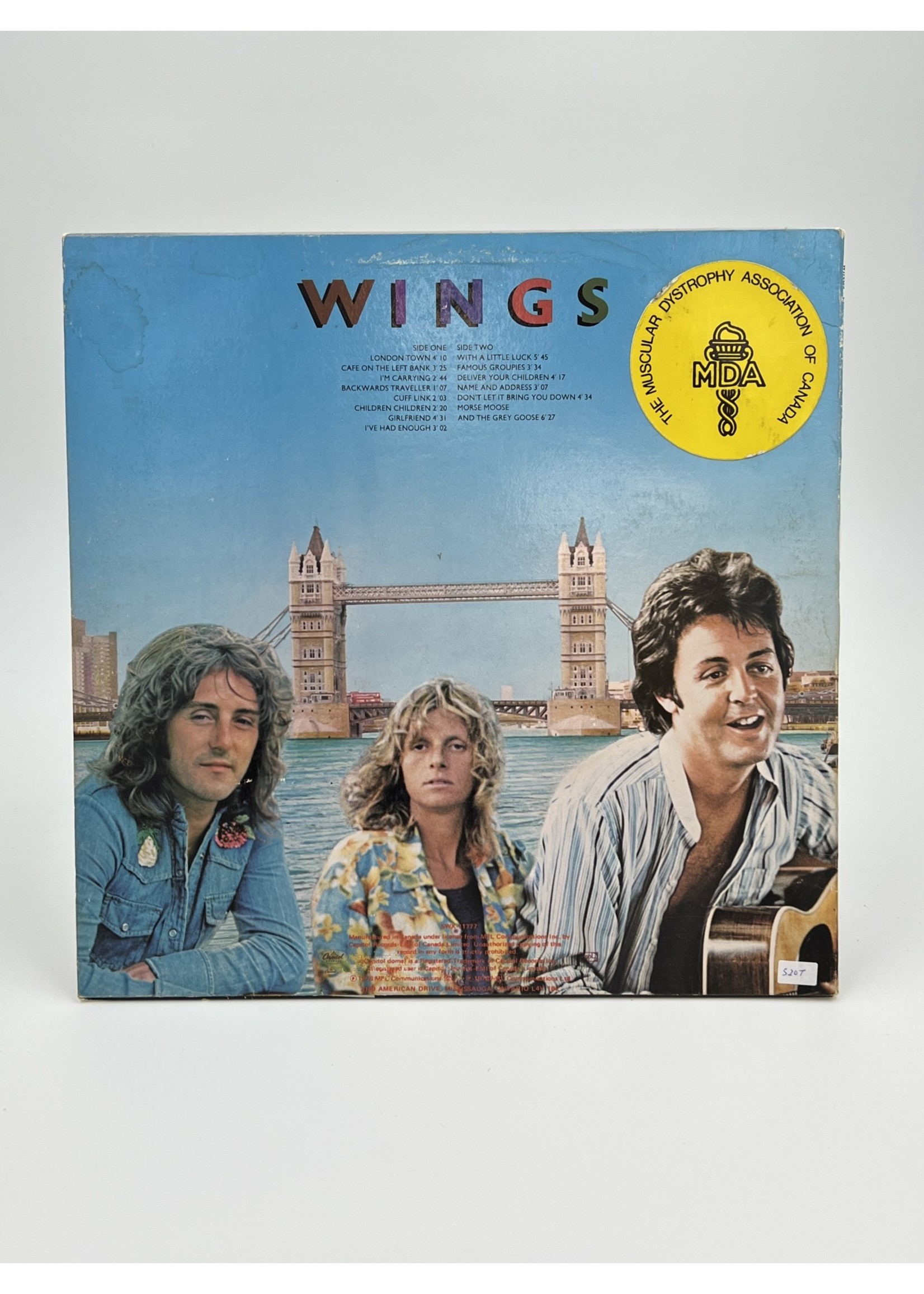 LP Wings London Town var2 LP Record
