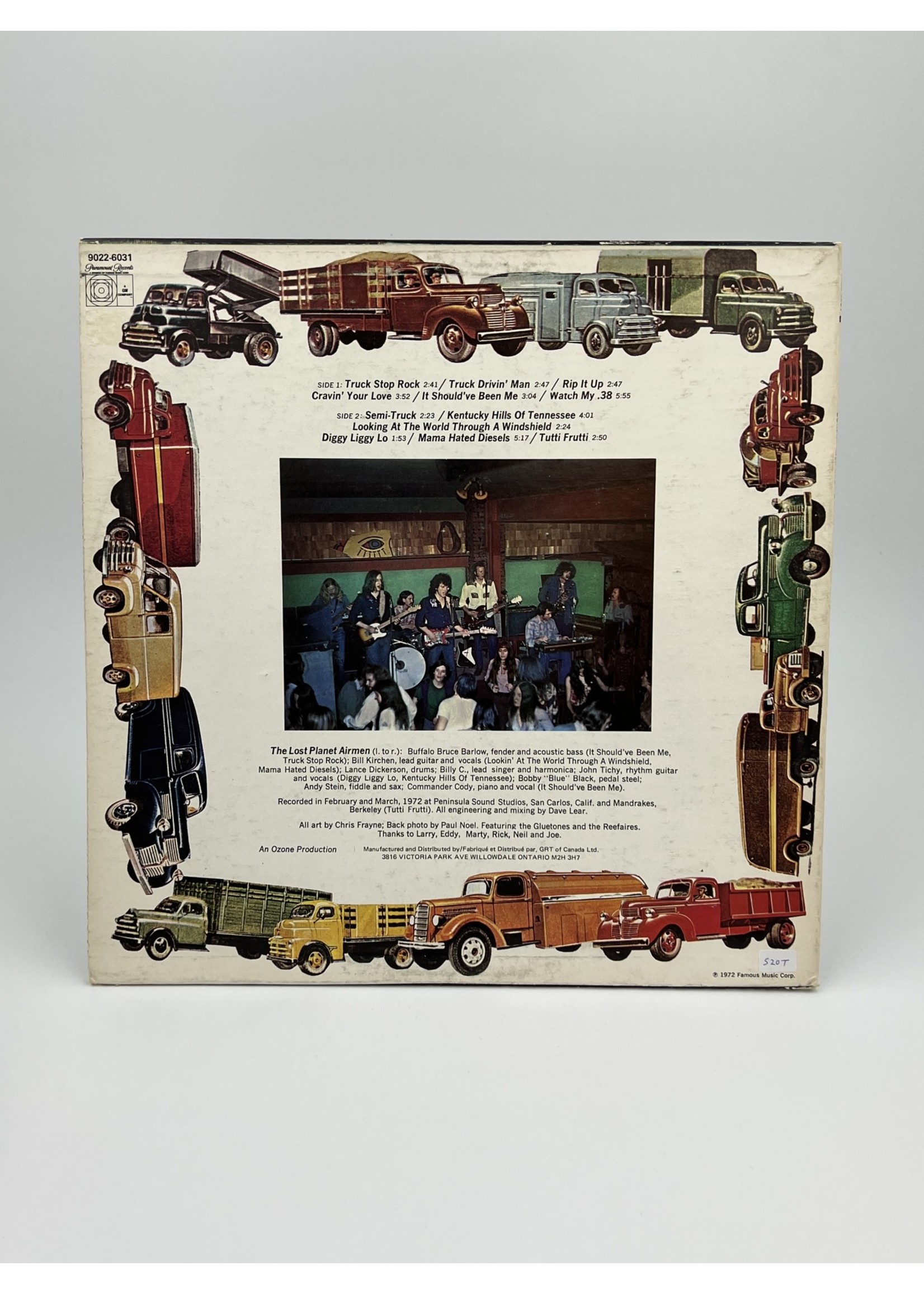 LP Commander Cody Hot Licks Cold Steel and Truckers Favorites LP Record