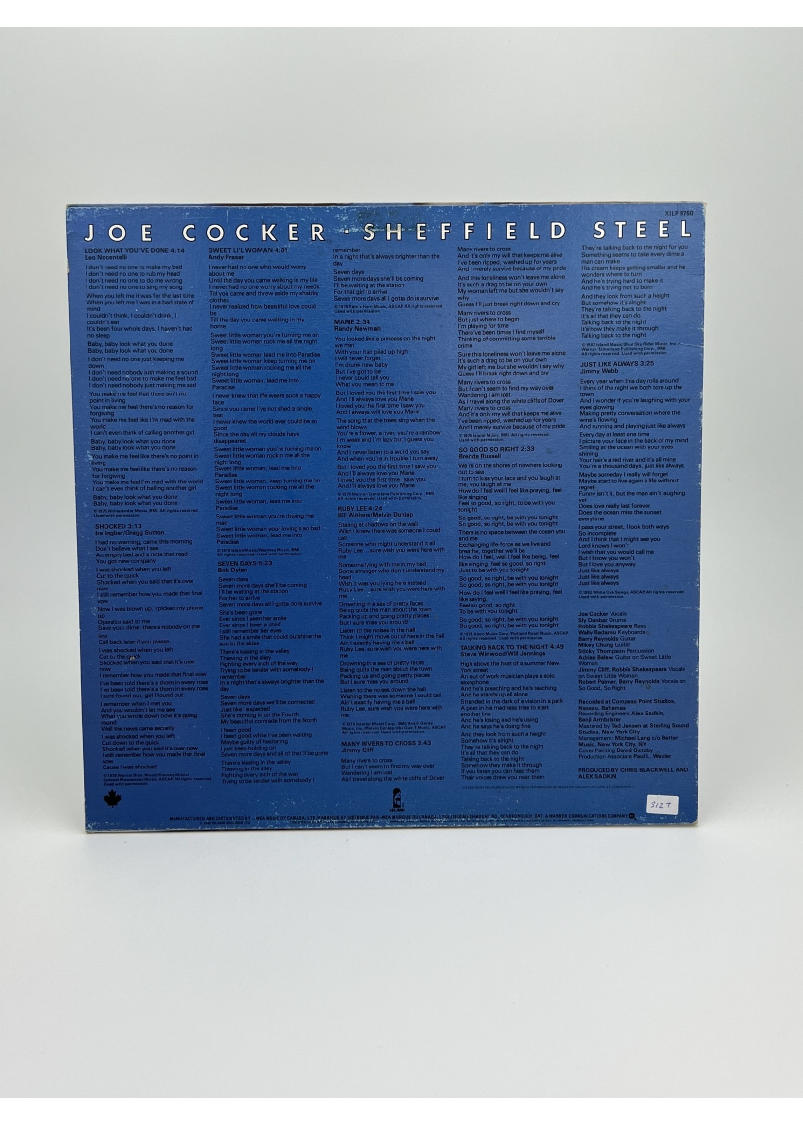 LP Joe Cocker Sheffield Steel LP Record