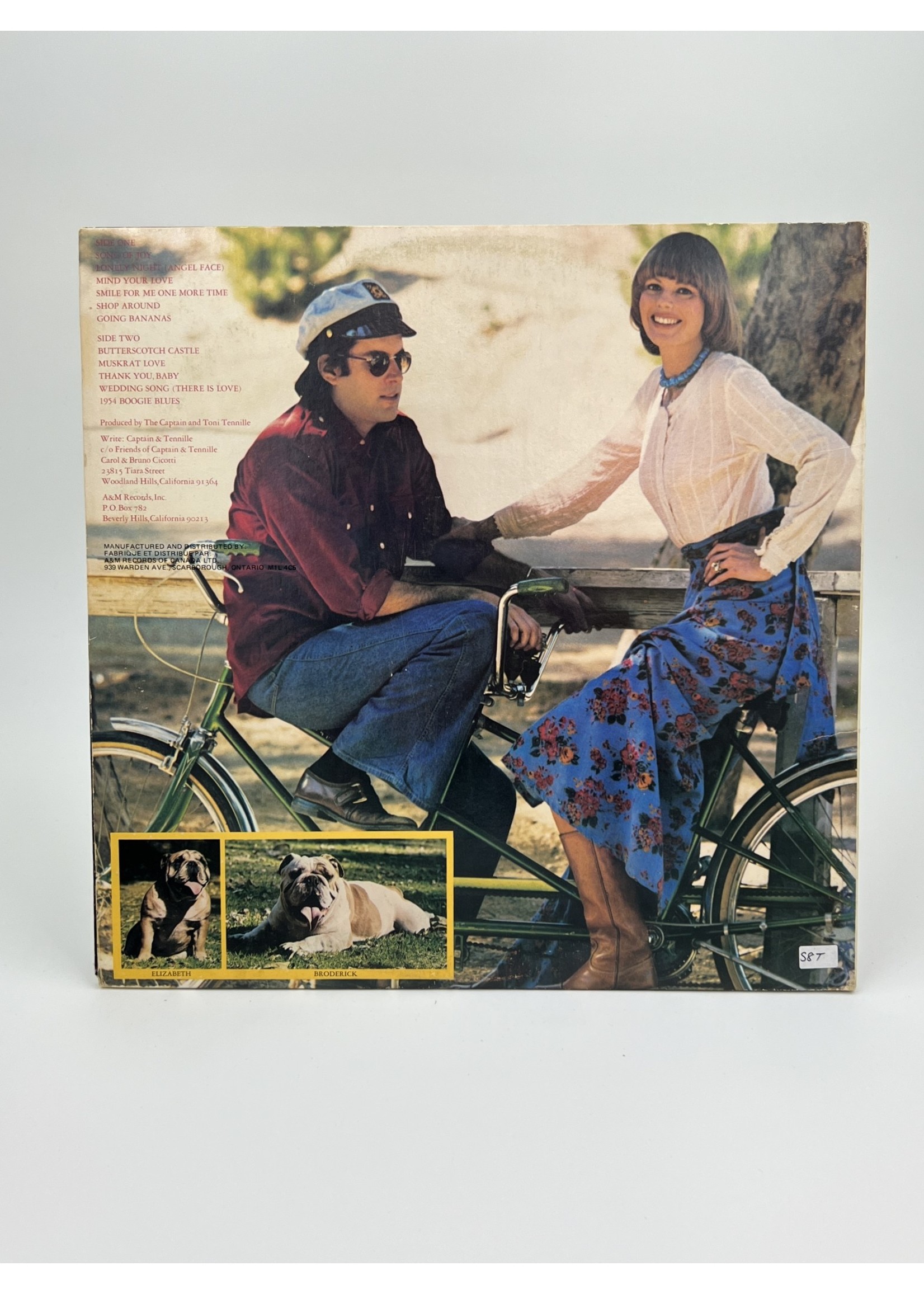 LP Captain and Tennille Song of Joy LP Record