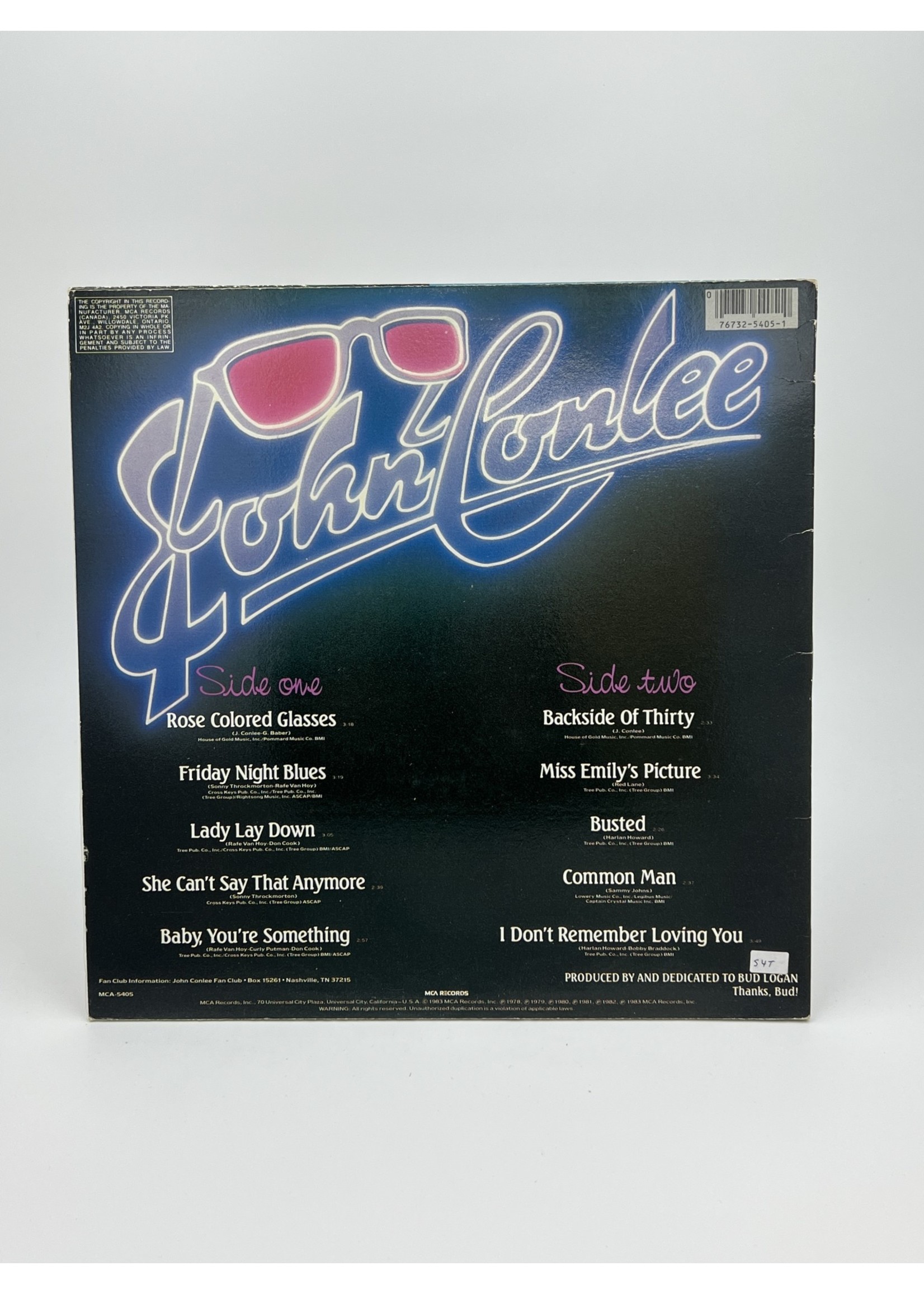 LP John Conlee Greatest Hits LP Record