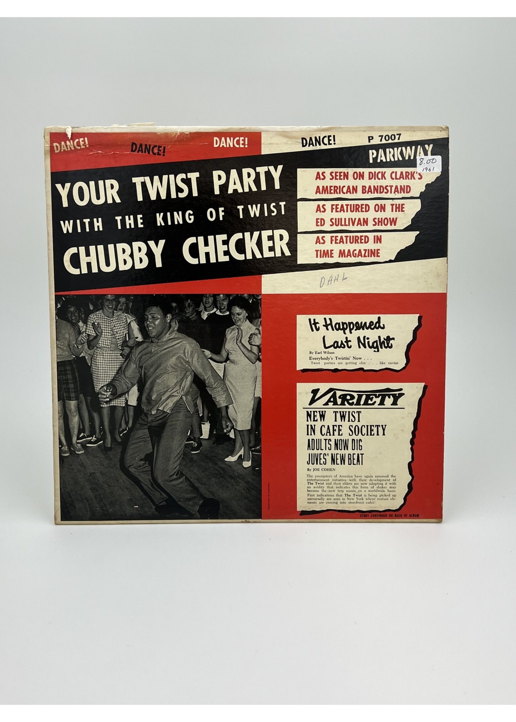 LP Chubby Checker Your Twist Party with The King of Twist LP Record