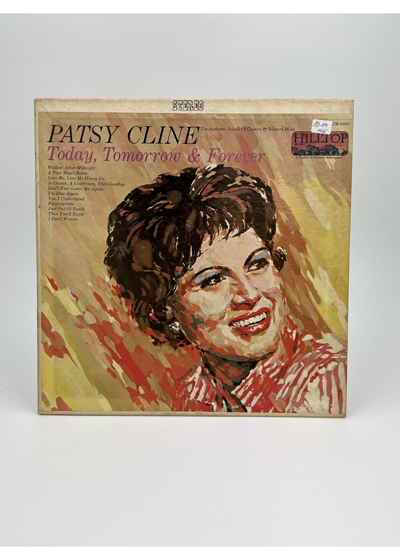 LP Patsy Cline Today Tomorrow and Forever LP Record