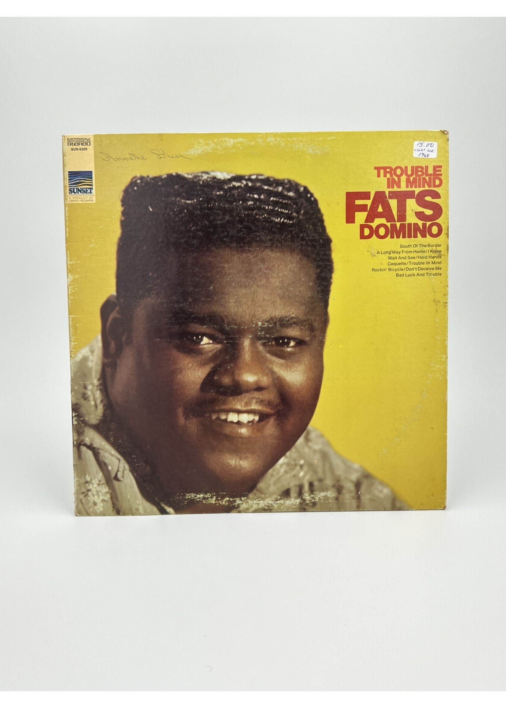 LP Fats Domino Trouble In Mind LP Record