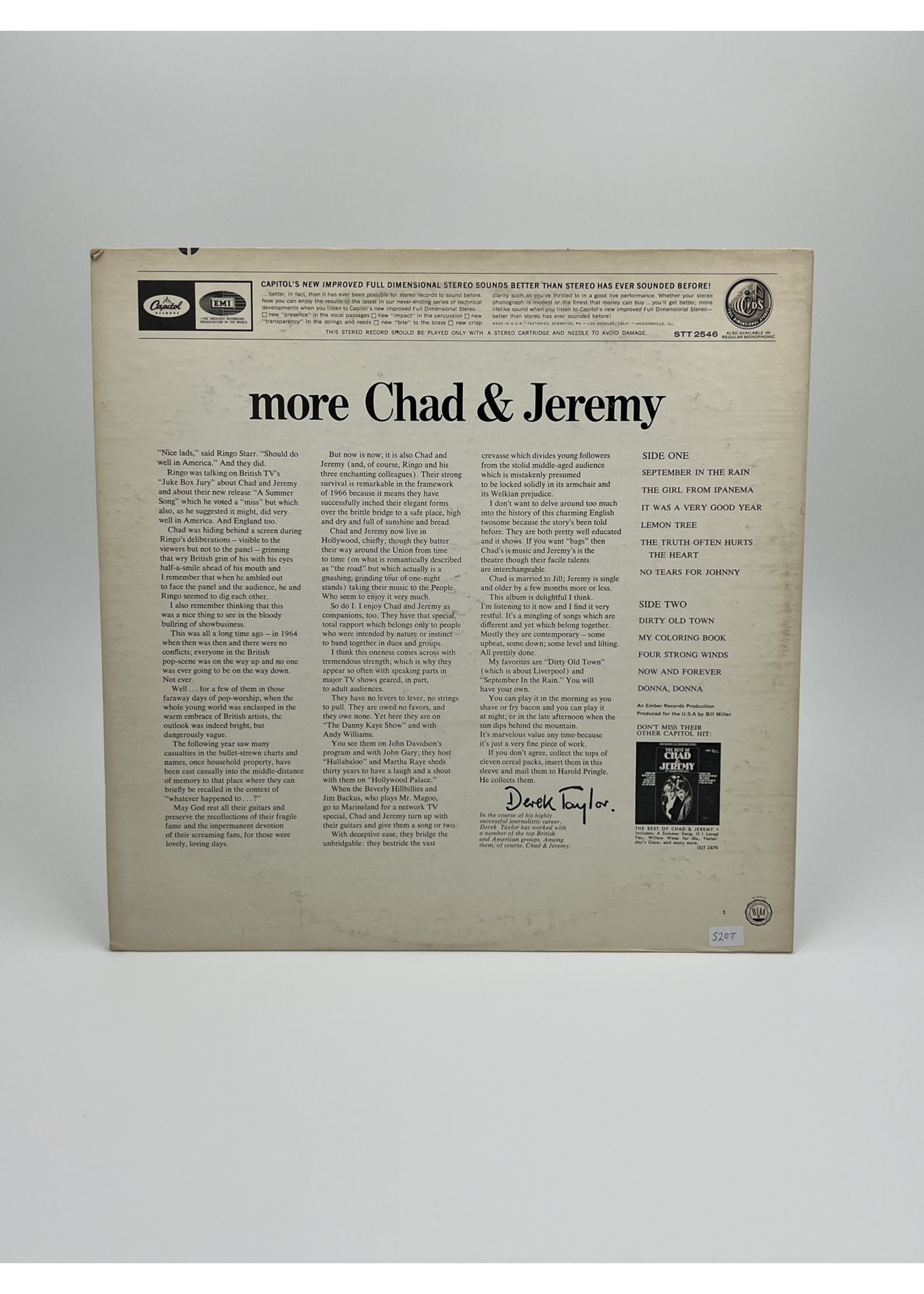 LP More Chad and Jeremy LP Record