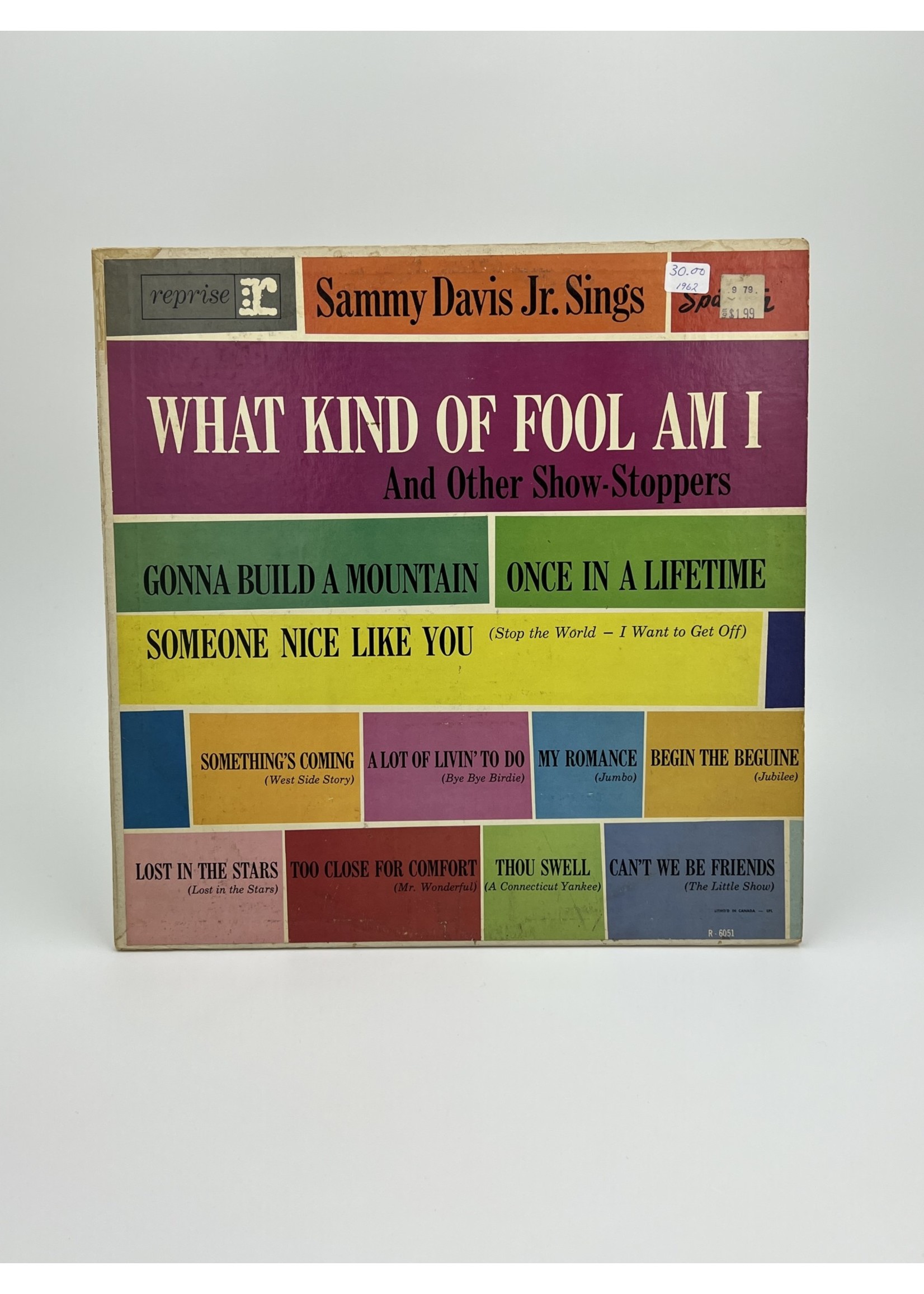 LP Sammy Davis Jr What Kind of Fool Am I and other Show Stoppers LP Record