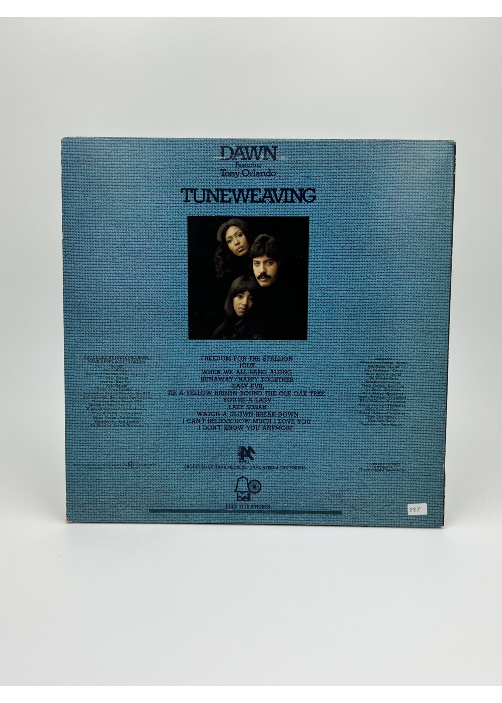 LP Dawn featuring Tony Orlando Tuneweaving LP Record