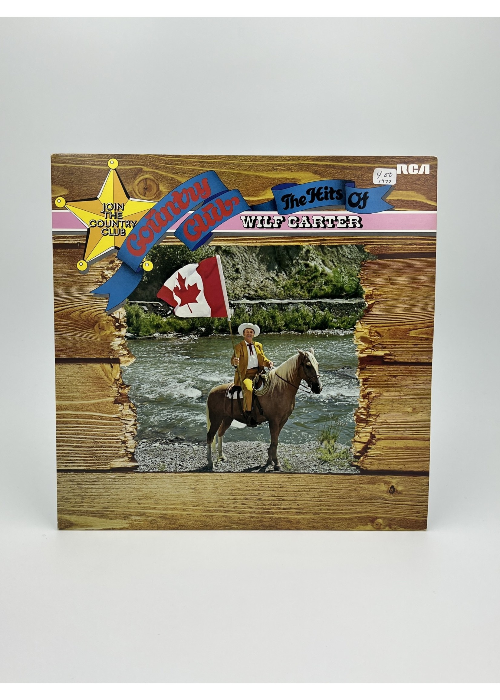 LP Country Club The Hits of Wilf Carter LP Record