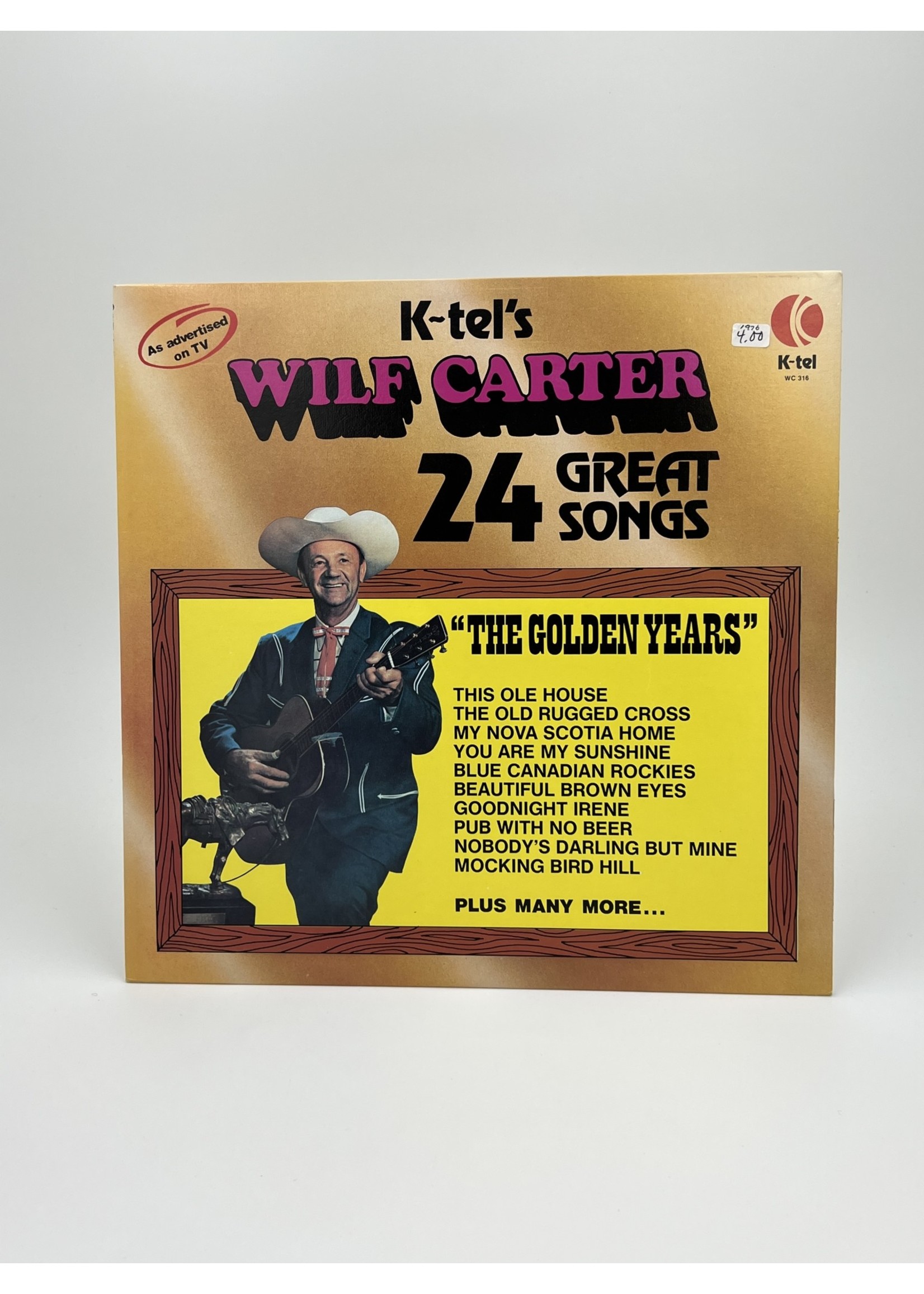 LP Wilf Carter 24 Great Songs LP Record