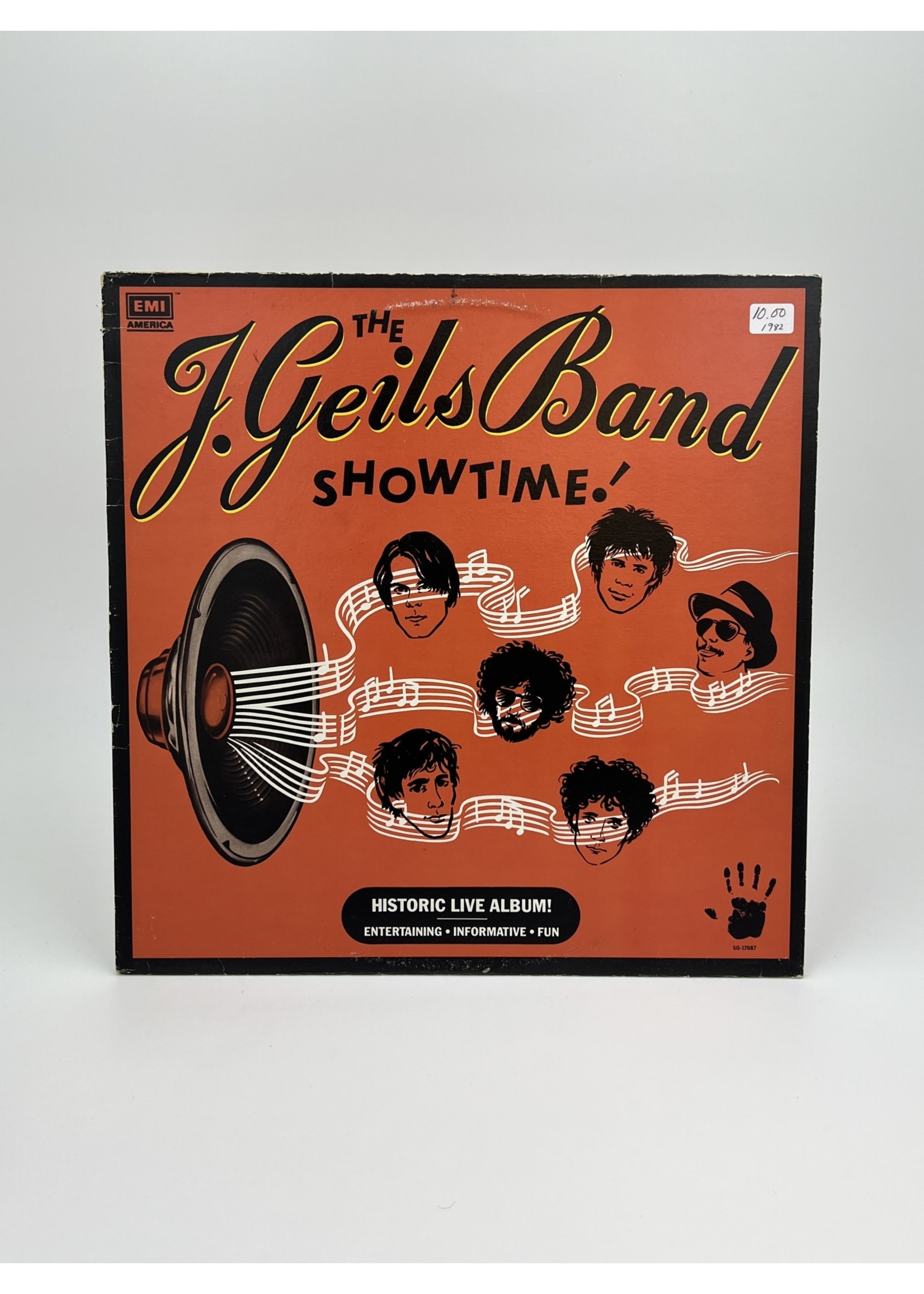 LP The J Geils Band Showtime LP Record