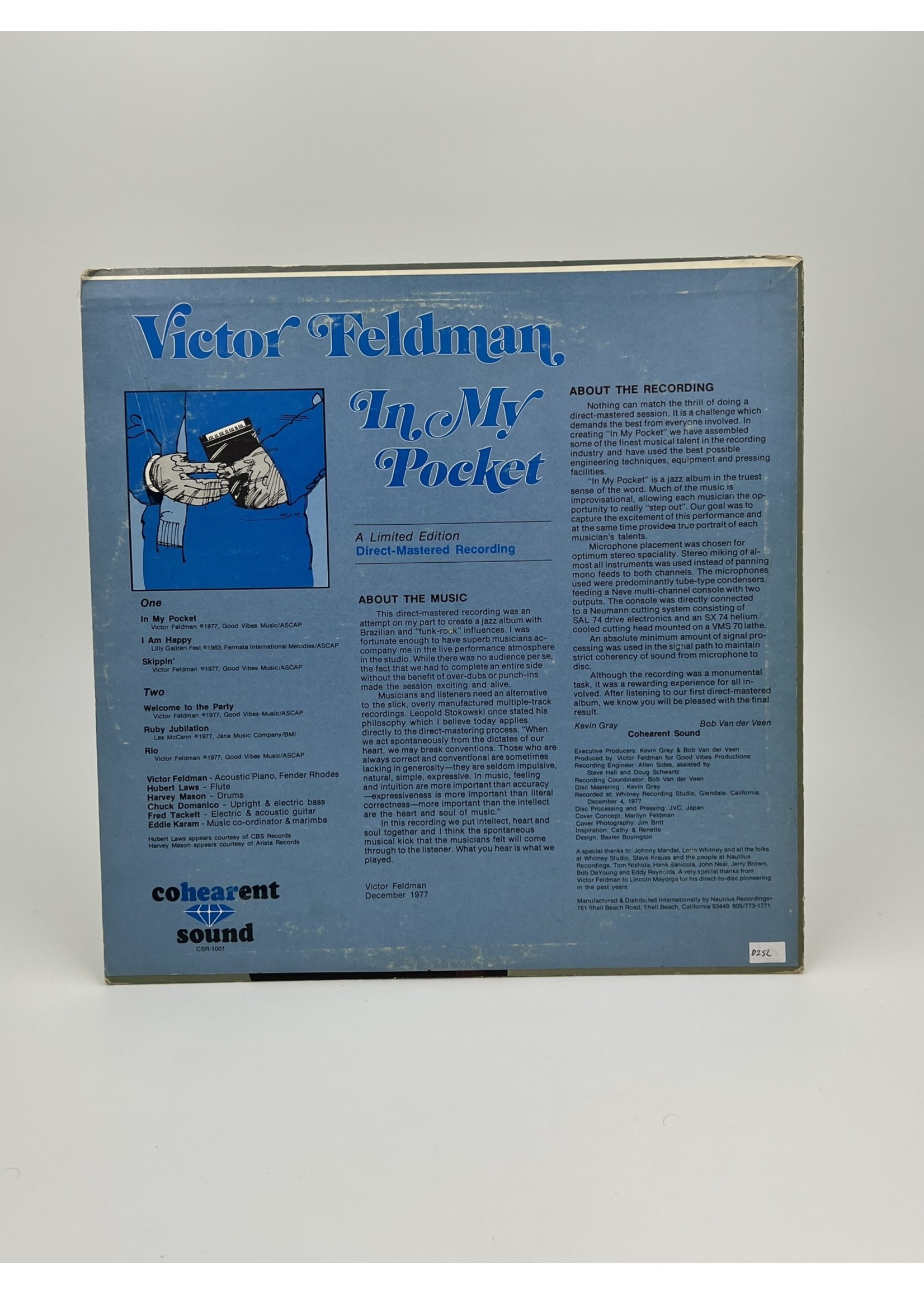 LP Victor Feldman In My Pocket LP Record