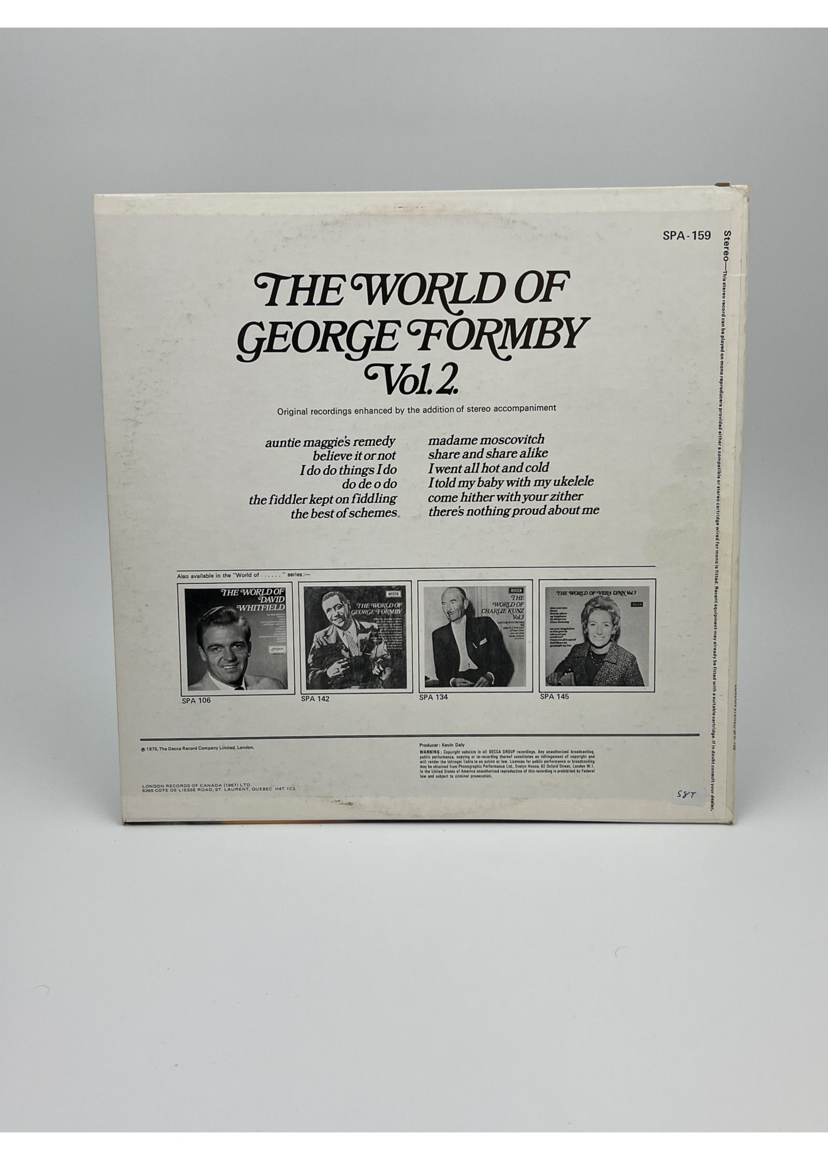 LP The World of George Formby Volume 2 LP Record