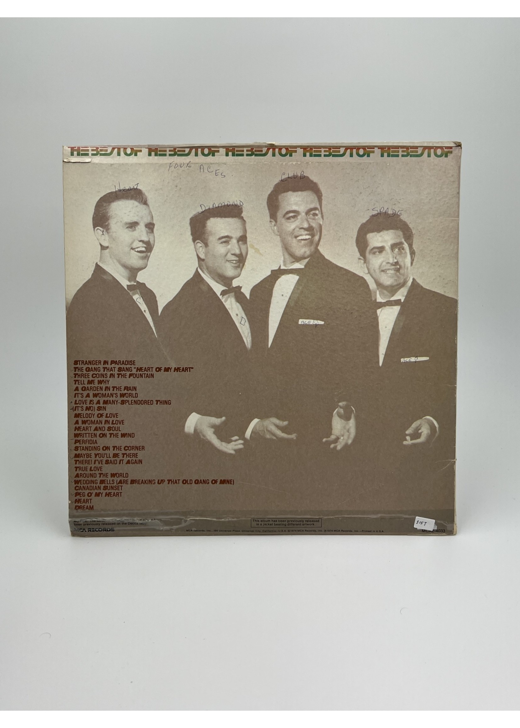 LP The Best Of The Four Aces LP Record
