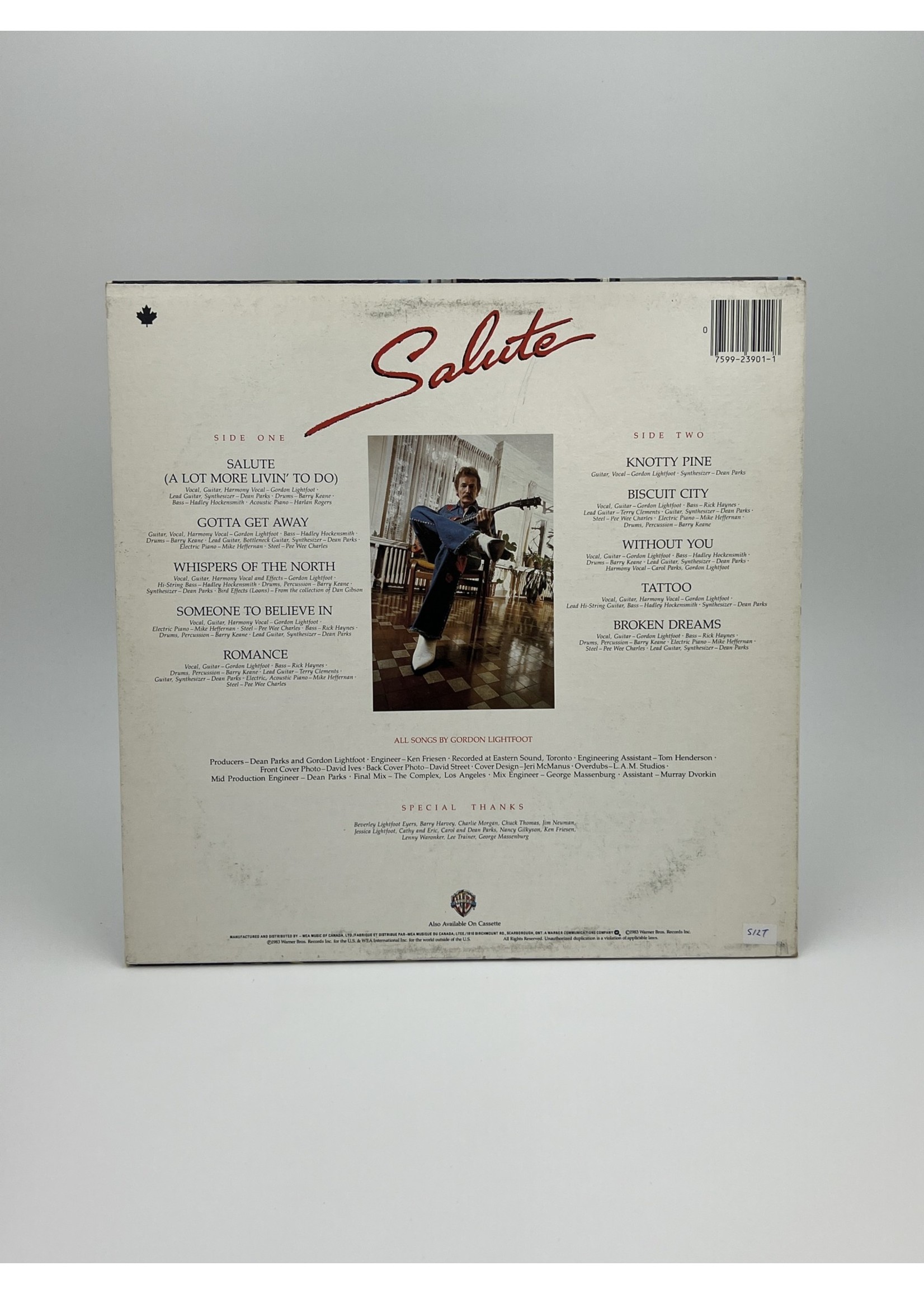 Gordon Lightfoot Salute Lp Record