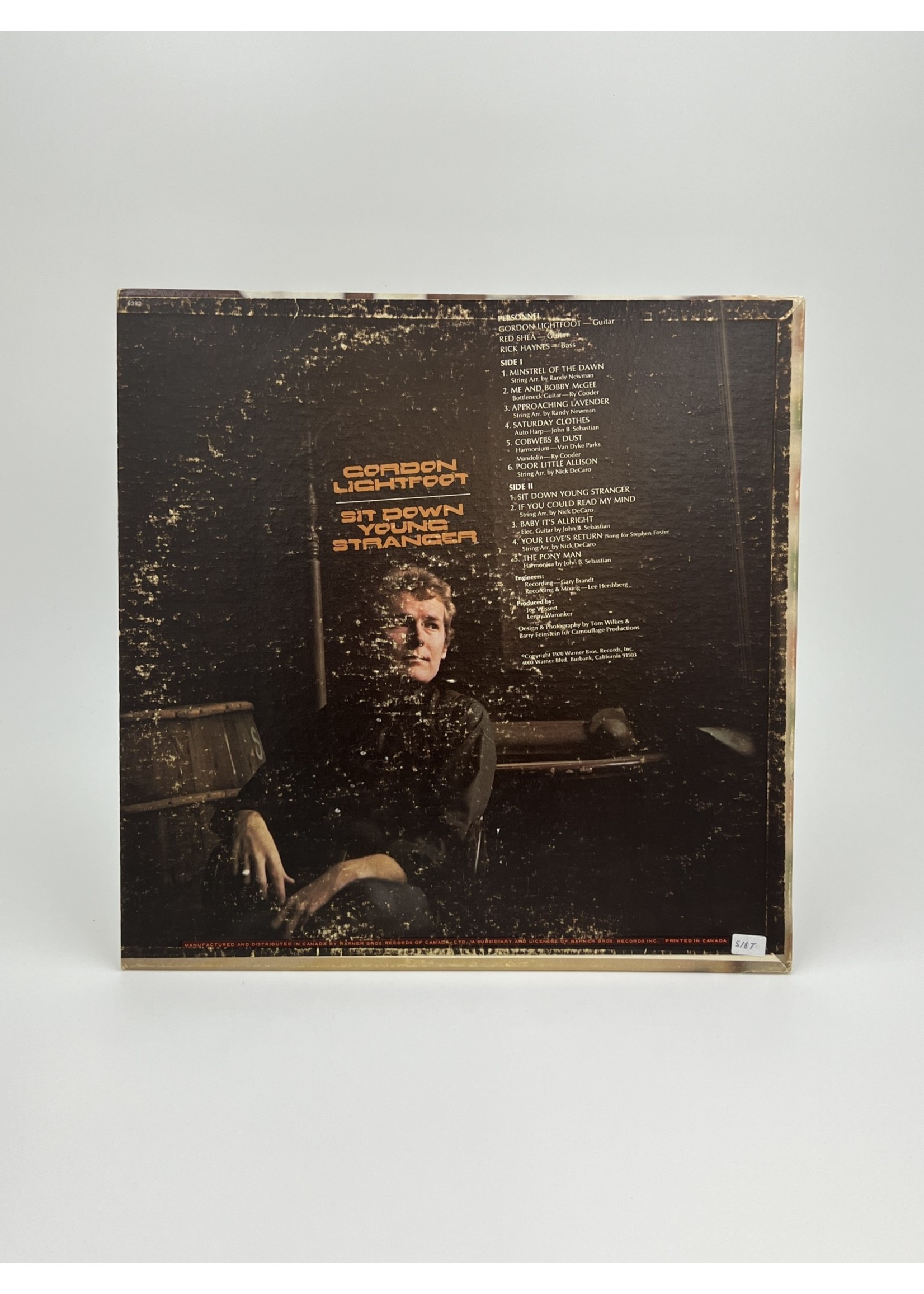 LP Gordon Lightfood Sit Down Young Stranger LP Record