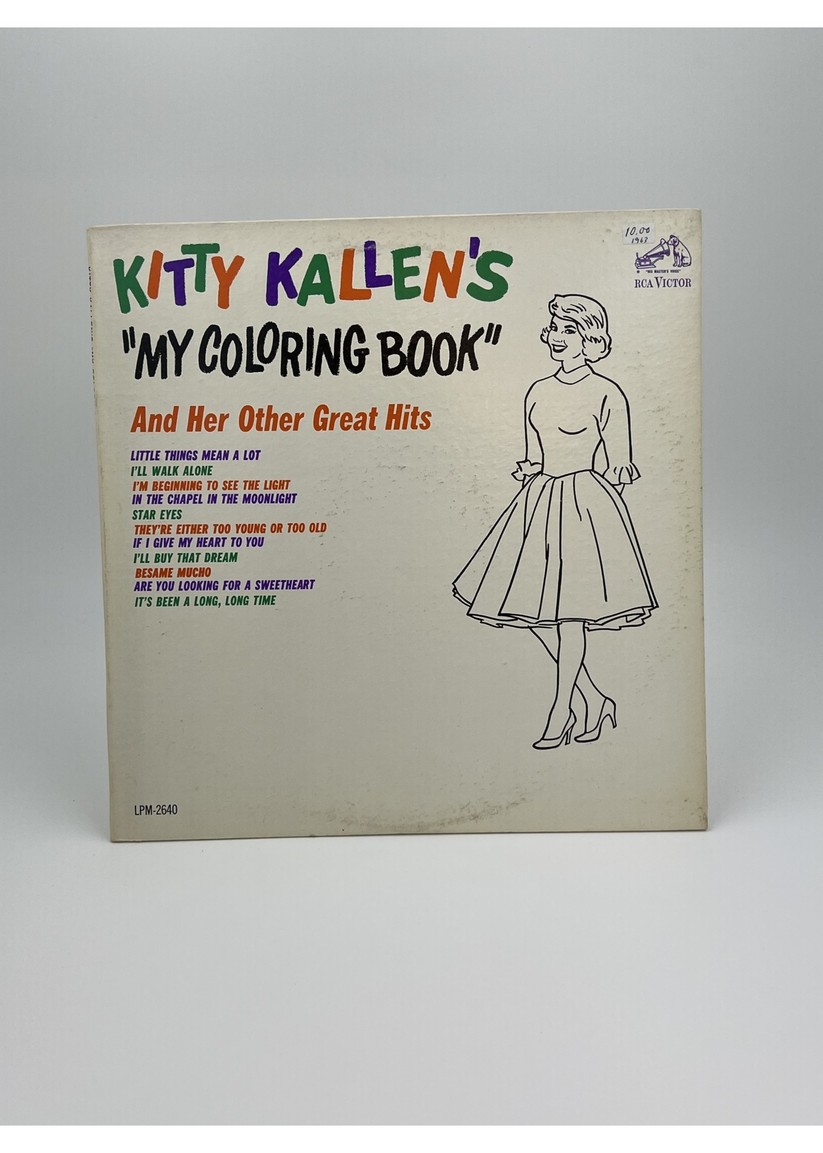 LP Kitty Kallens My Coloring Book and Her Other Great Hits LP Record