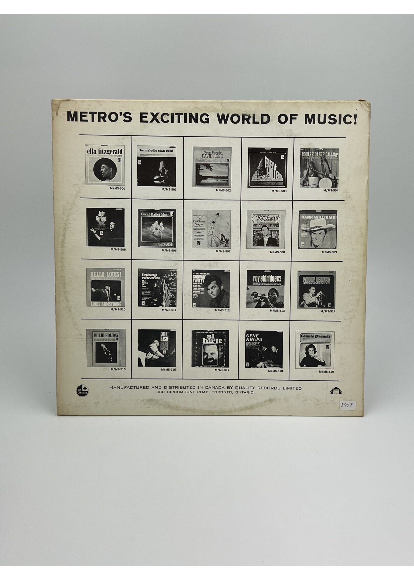 LP Gene Krupa LP Record