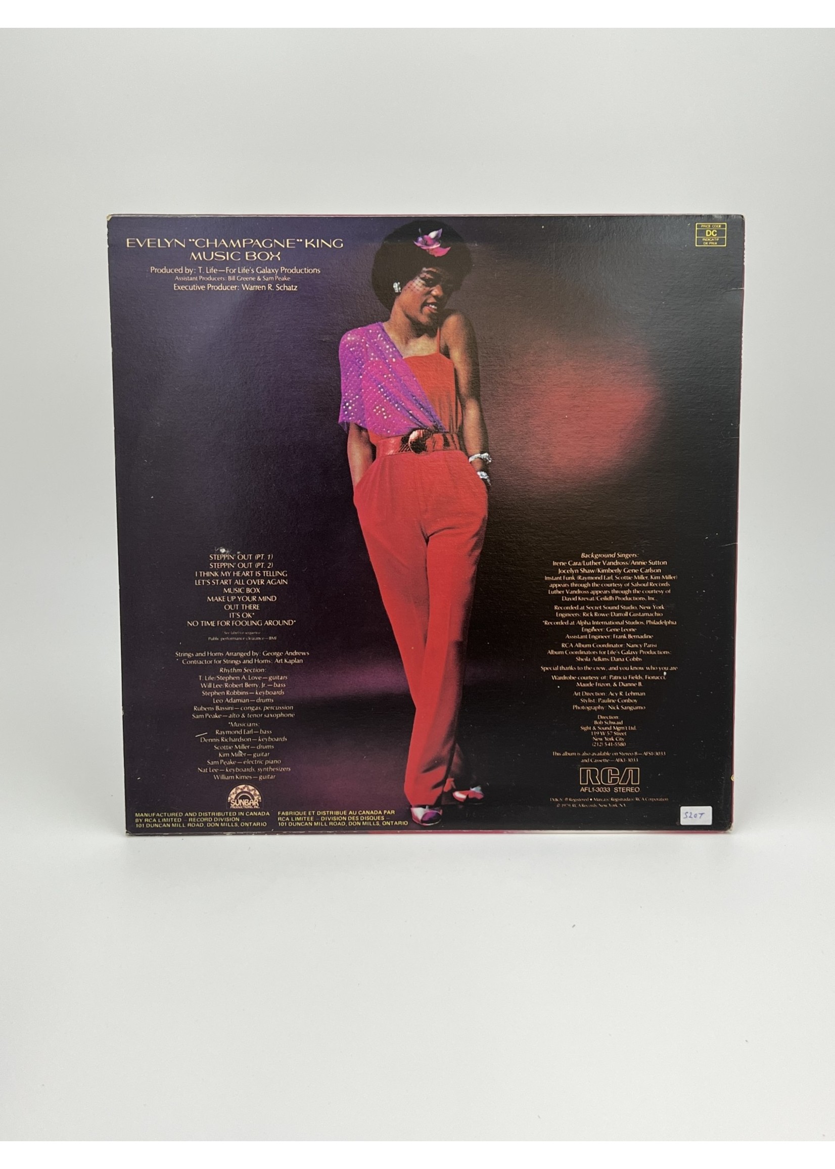 LP Evelyn Champagne King Music Box Pink Vinyl LP Record