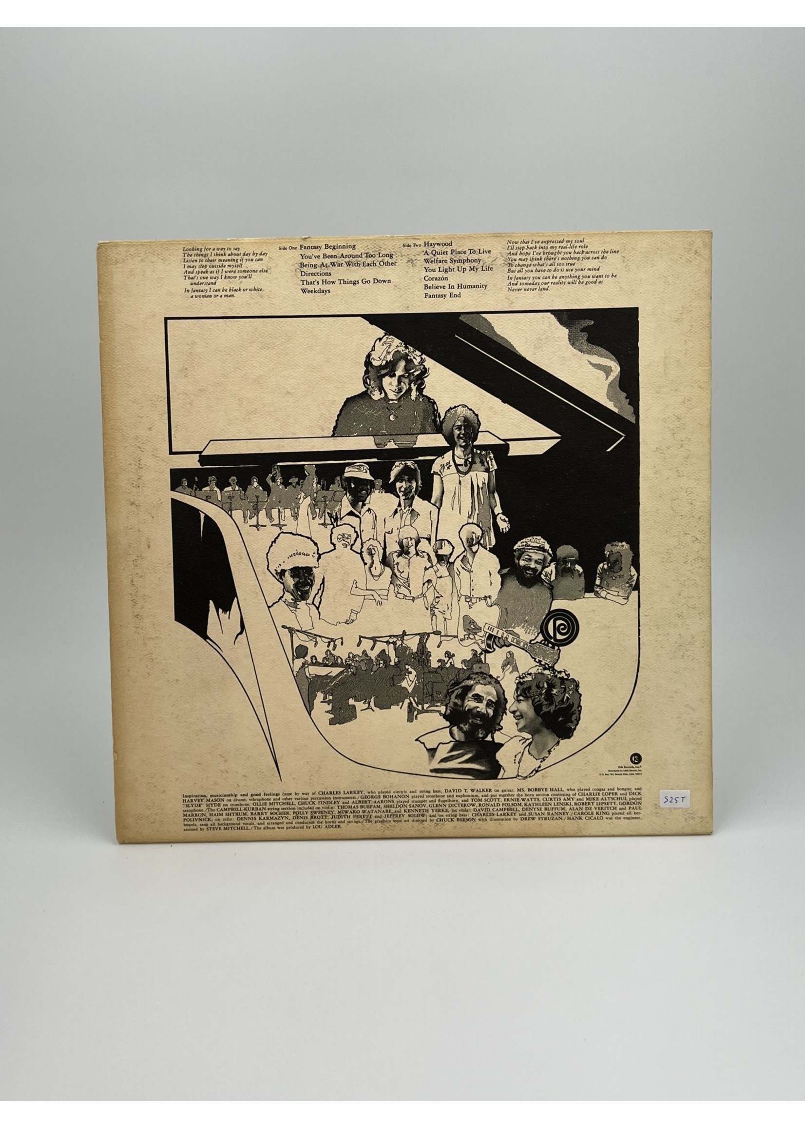 LP Carole King Fantasy LP Record