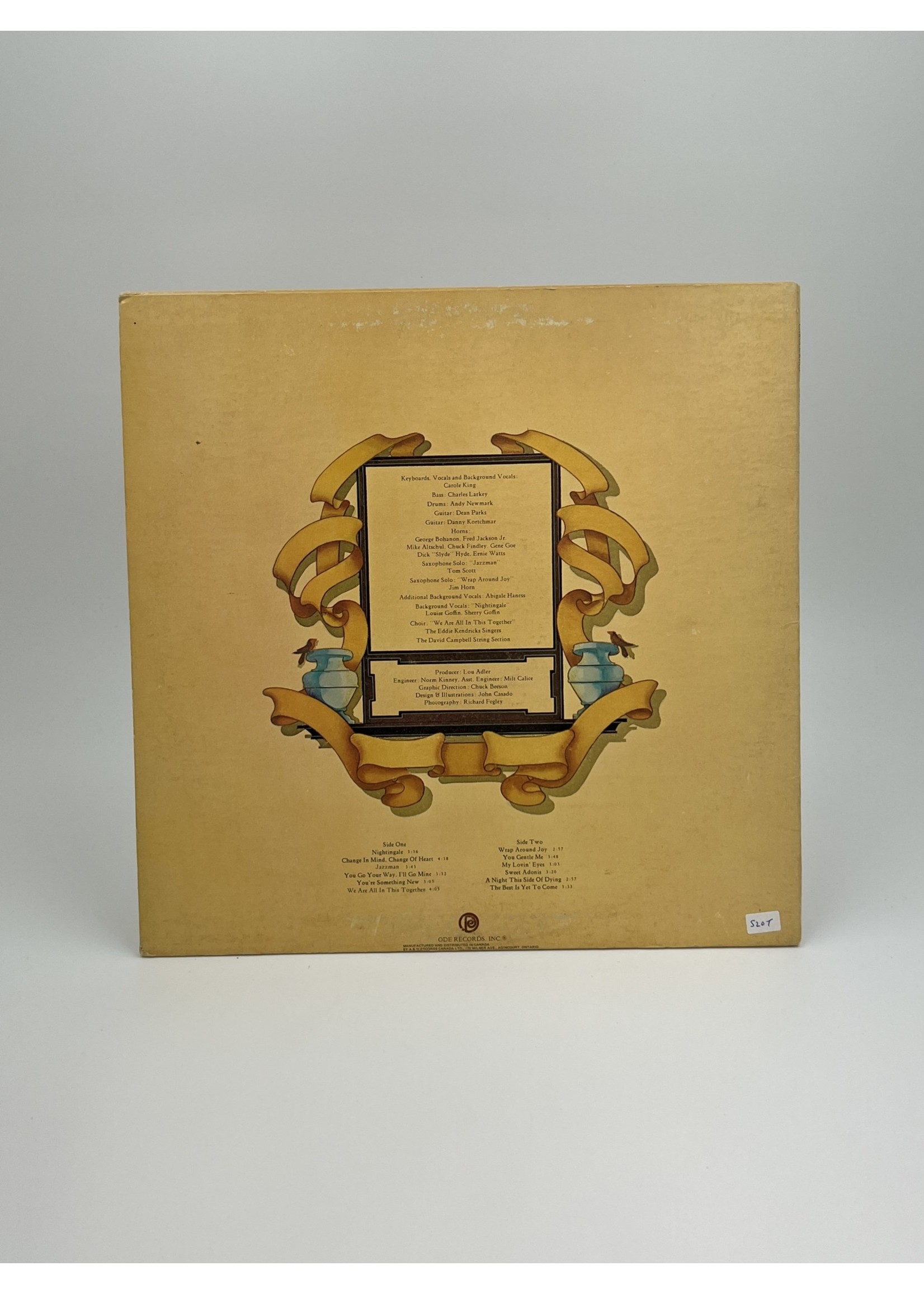 LP Carole King Wrap Around Joy LP Record