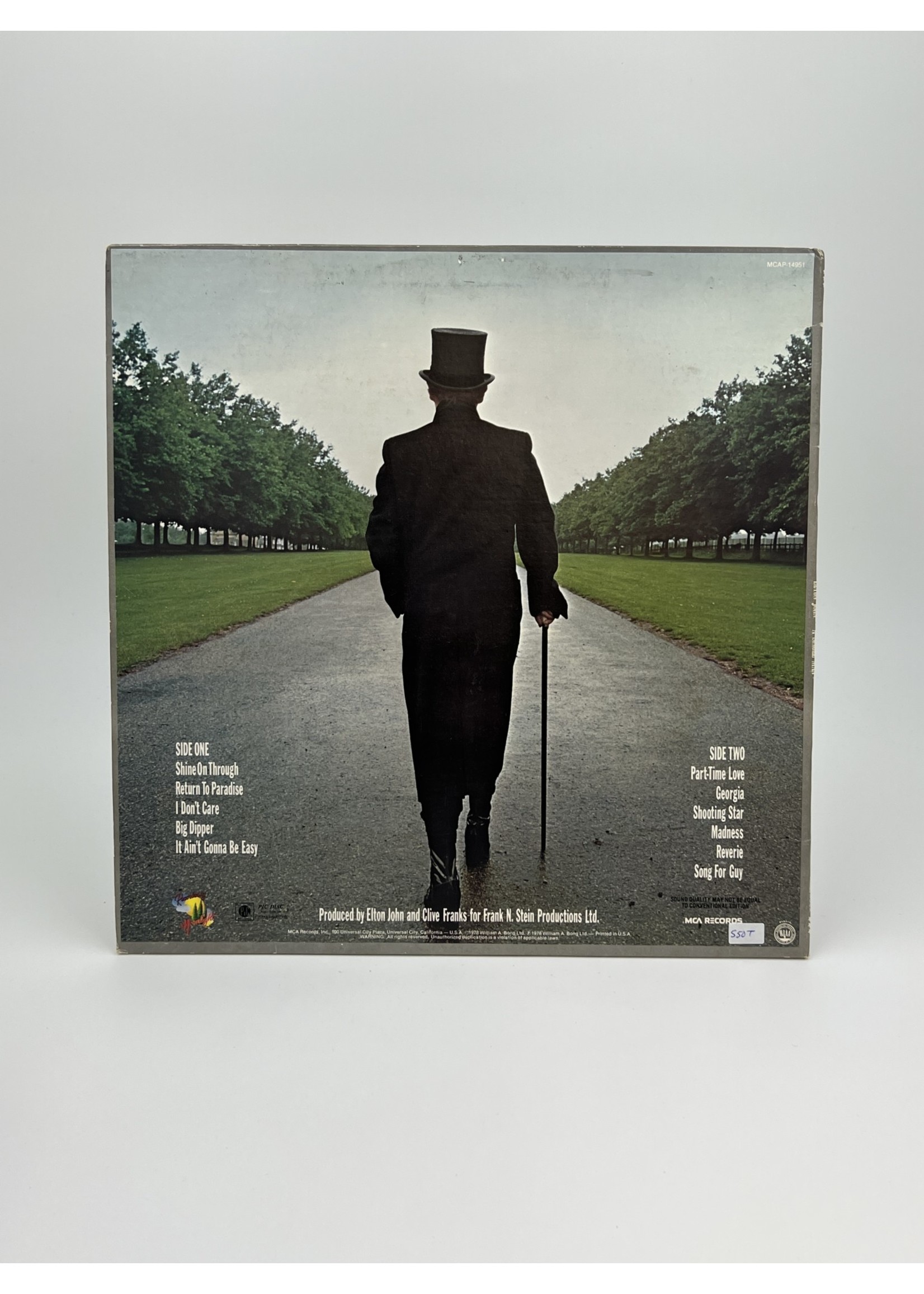 LP Elton John A Single Man Picture Disc LP Record