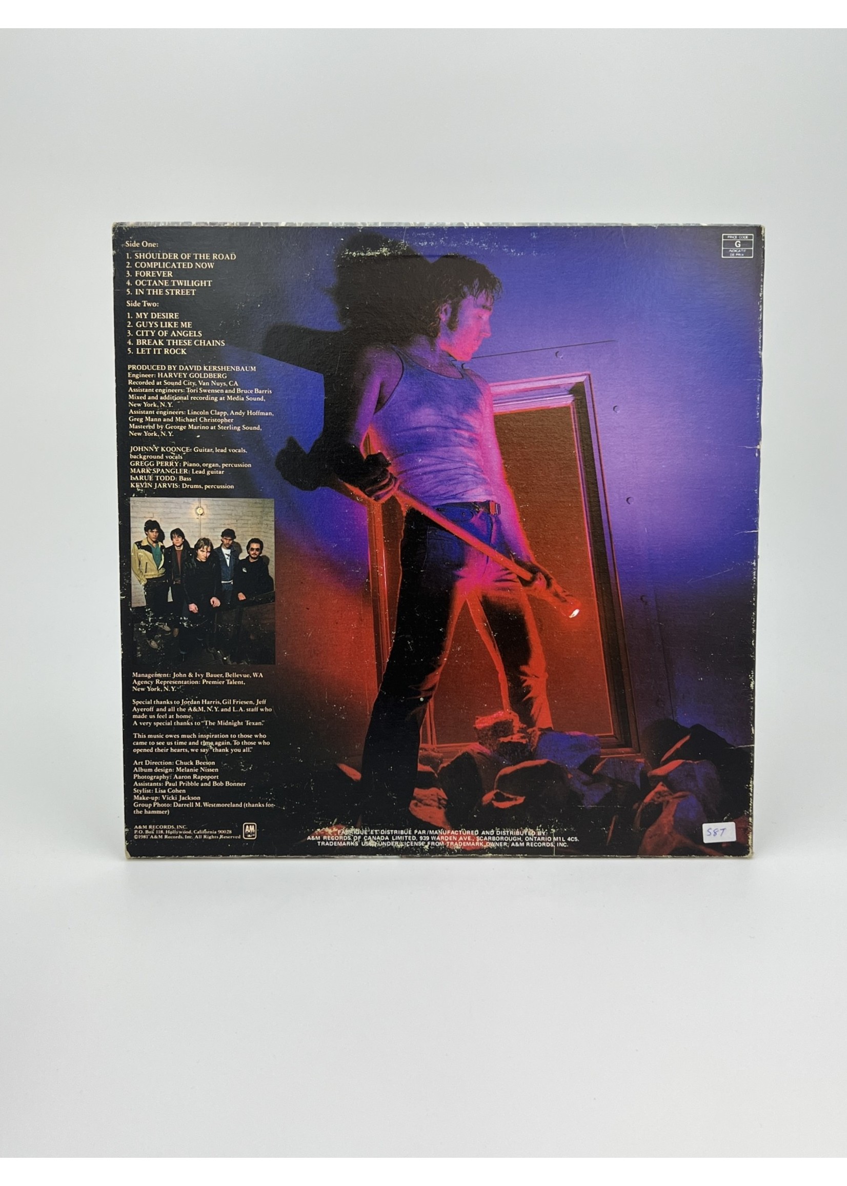 LP Johnny and The Distractions Let it Rock LP Record