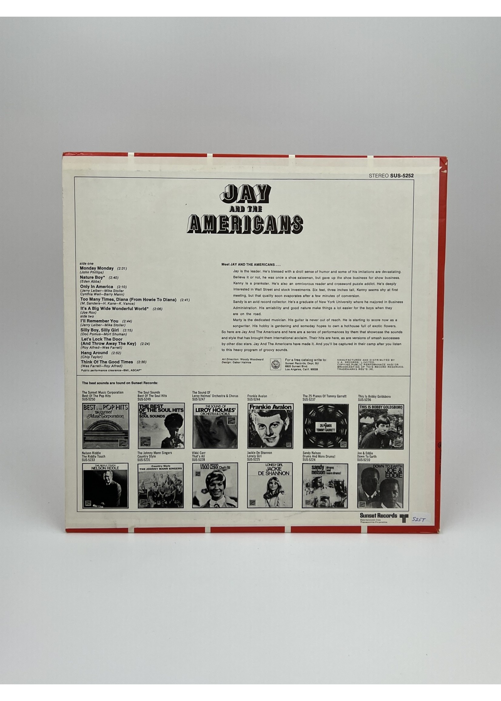 LP Jay and the Americans LP Record