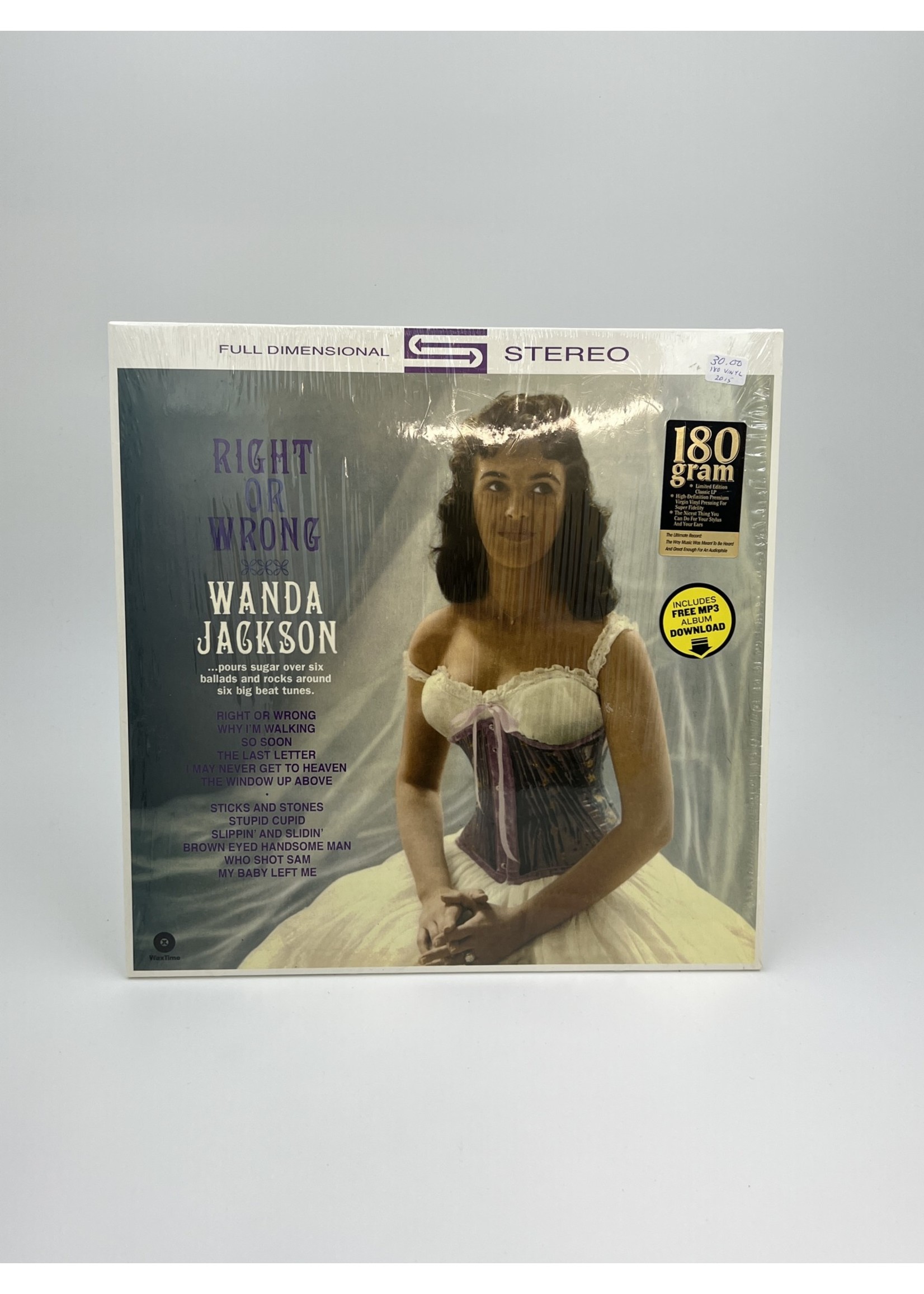 LP Wanda Jackson Right or Wrong 180 LP Record