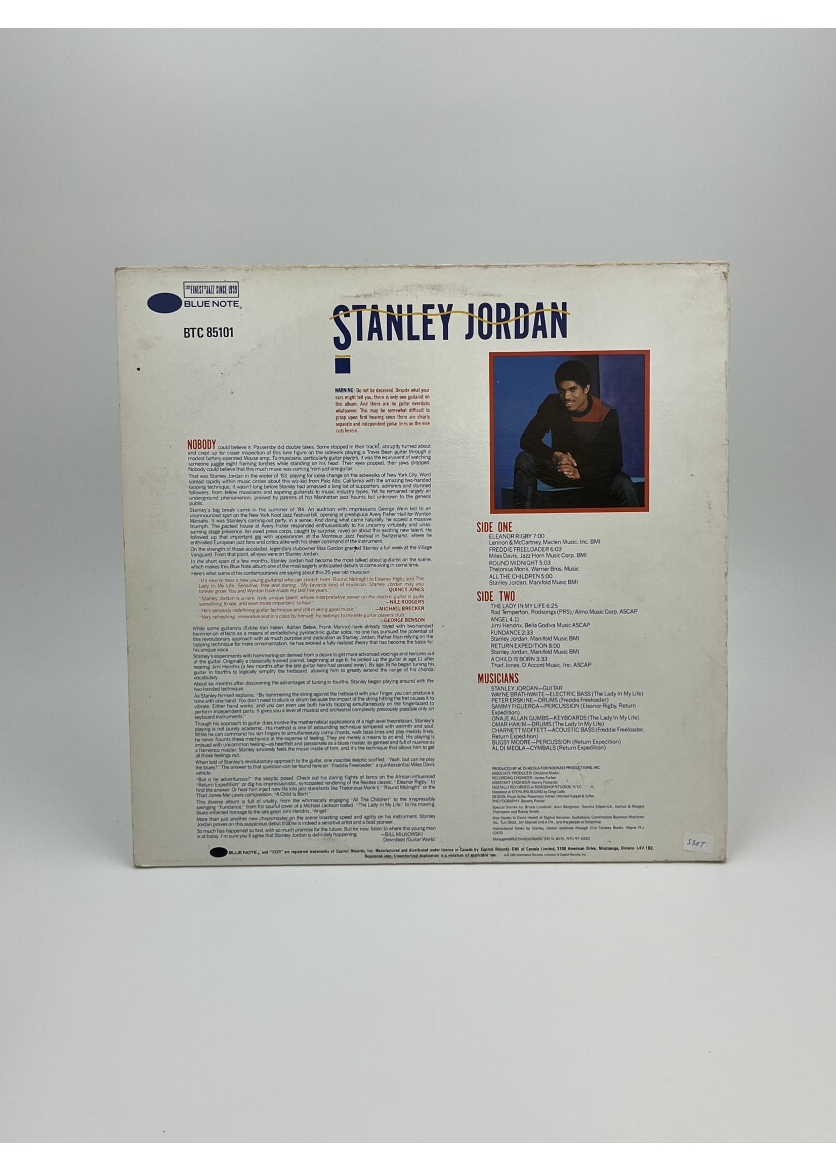 LP Stanley Jordan Magic Touch LP Record
