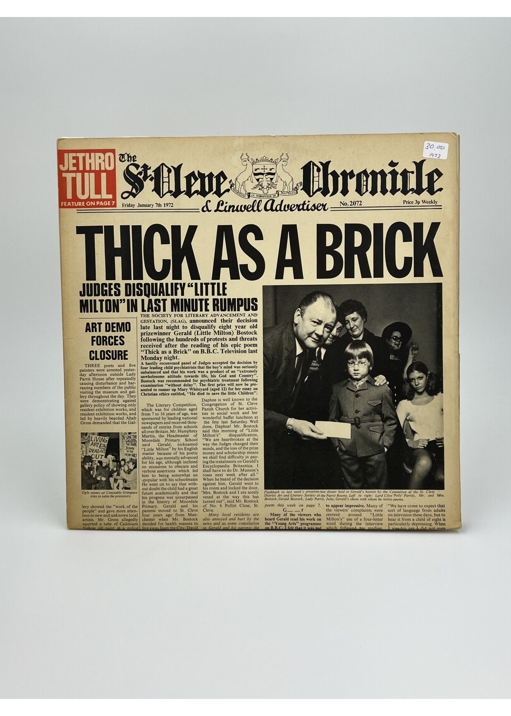 LP Jethro Tull Thick As a Brick var3v LP Record