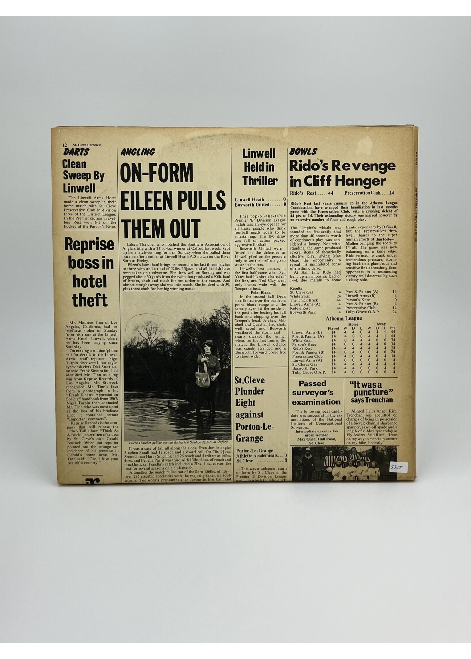 LP Jethro Tull Thick As a Brick var3v LP Record