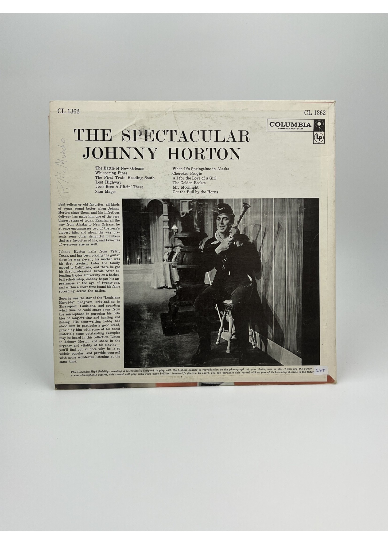 LP The Spectacular Johnny Horton LP Record