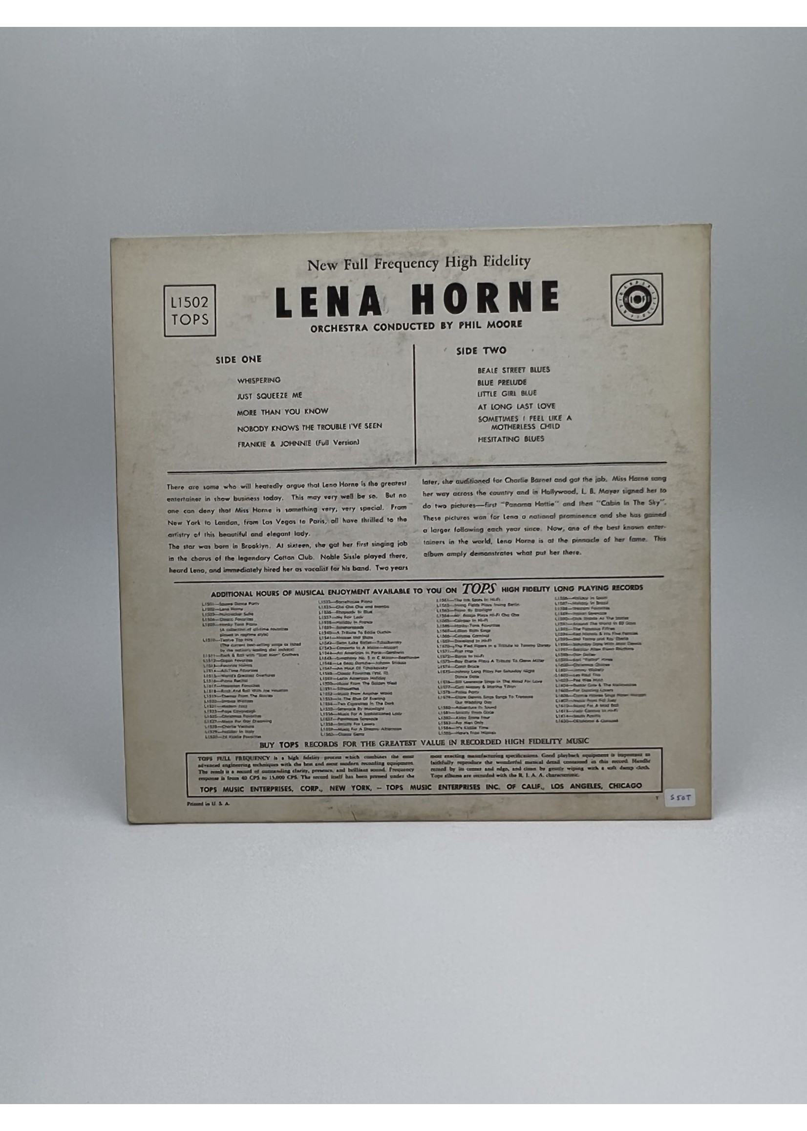 LP Lena Horne LP Record