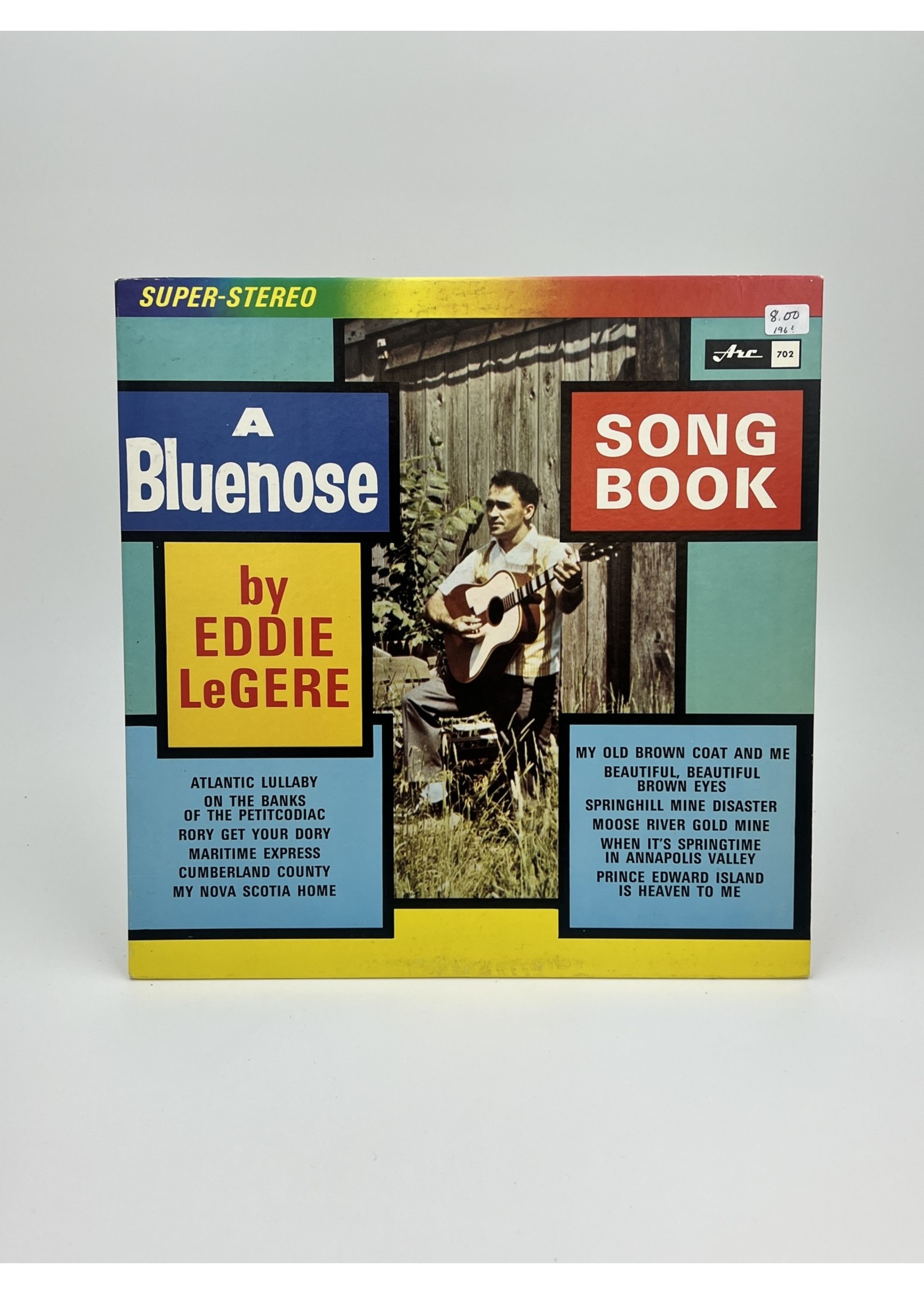 LP Eddie Legere A Bluenose Song Book LP Record