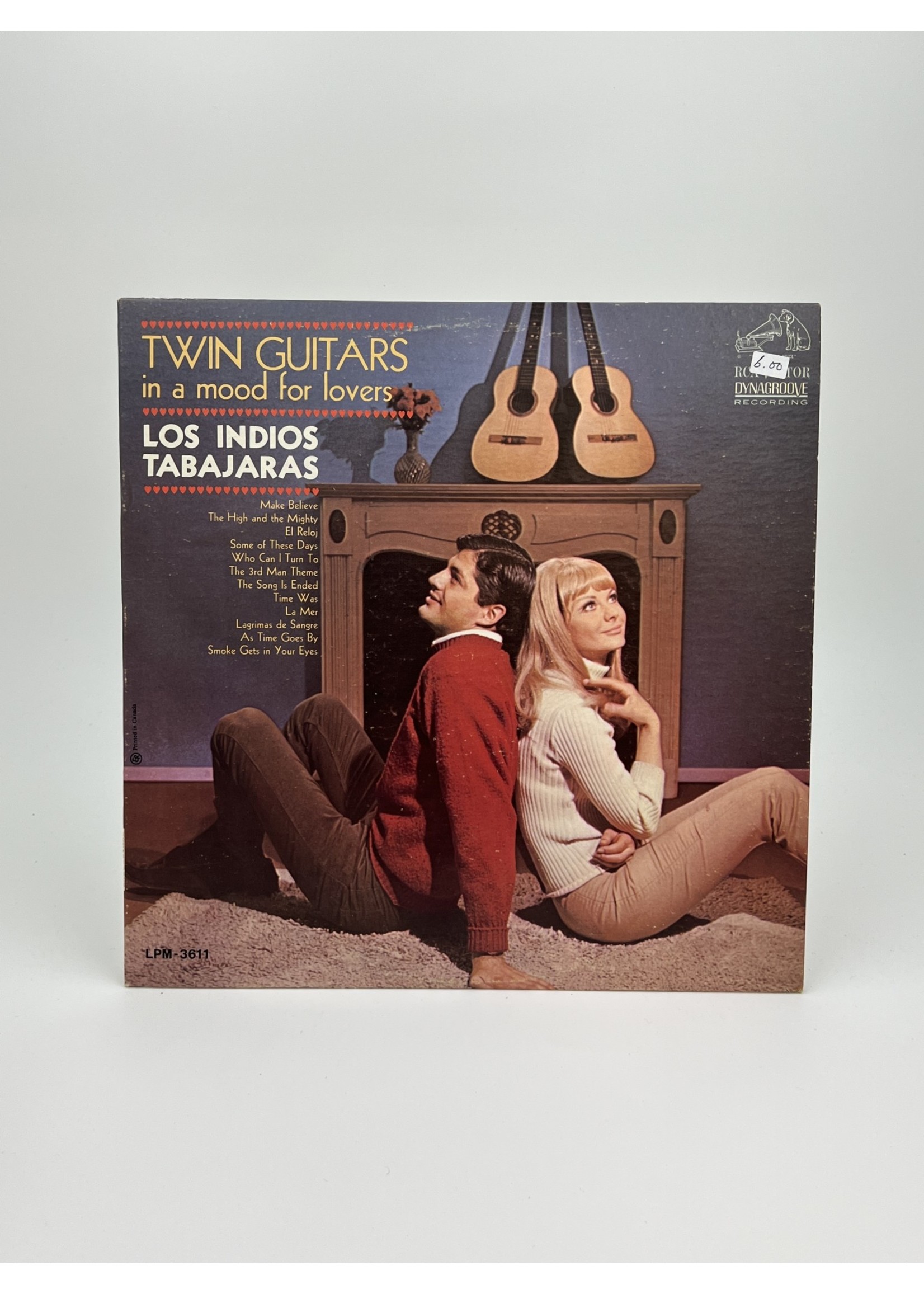 LP Los Indios Tabajaras Twin Guitars in a Mood for Lovers LP Record