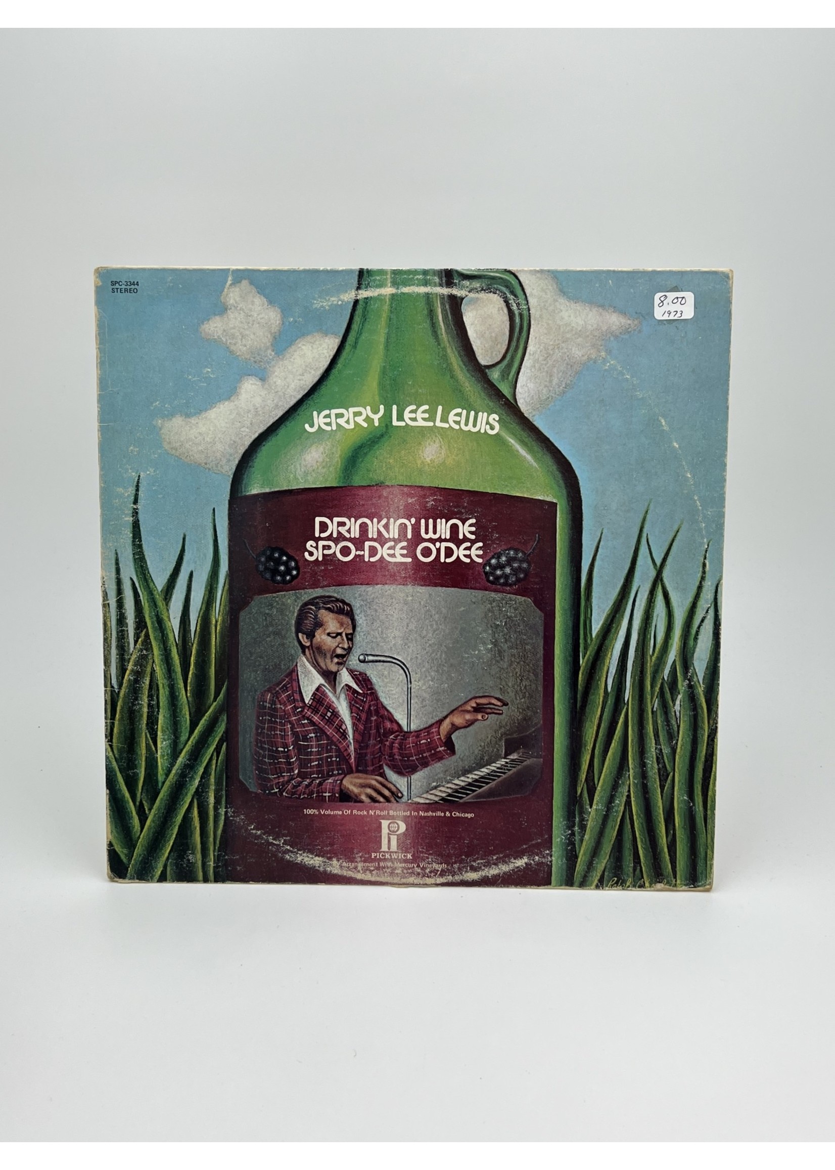 LP Jerry Lee Lewis Drinkin Wine Spo Dee Odee LP Record