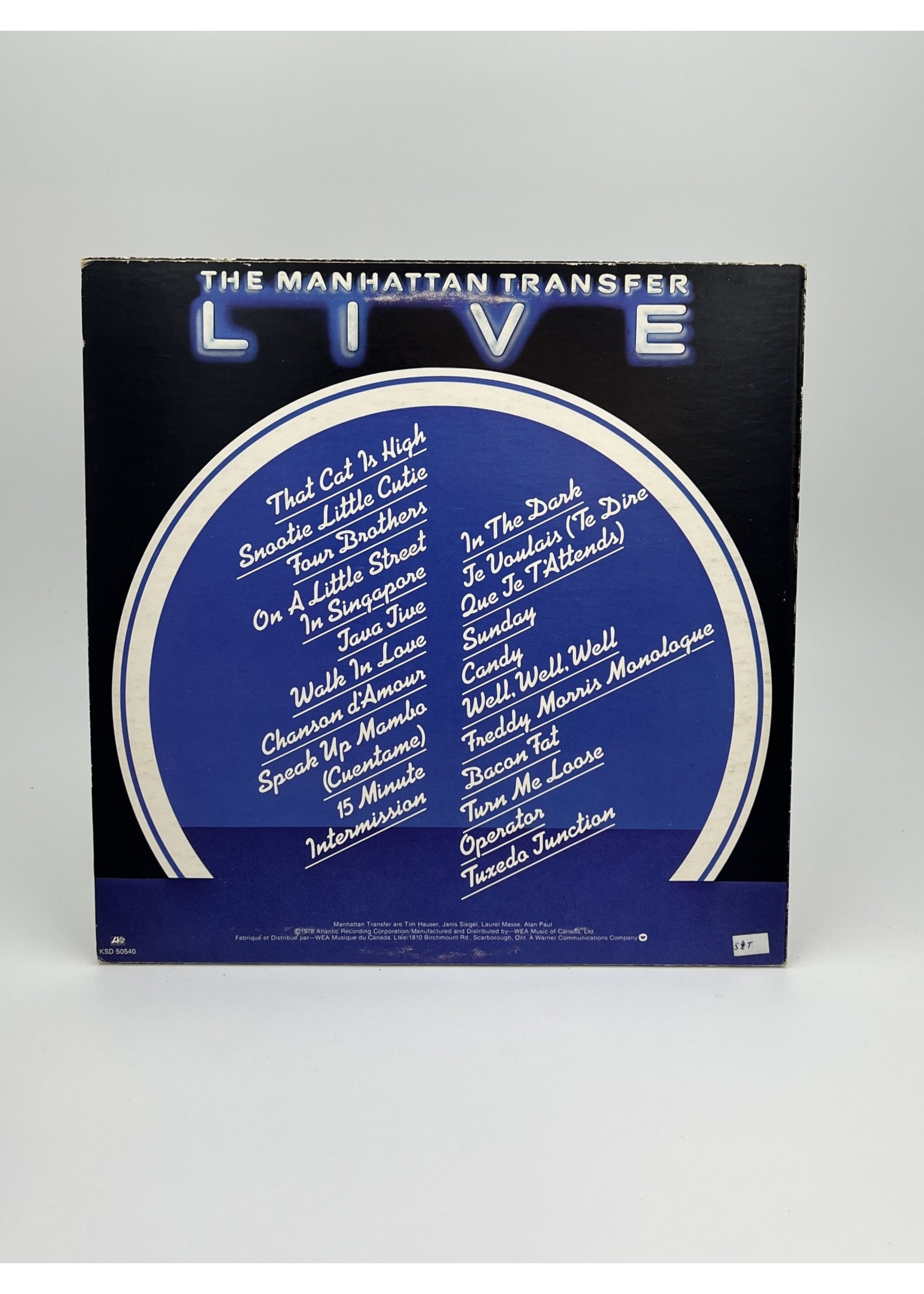 LP The Manhattan Transfer Live LP Record